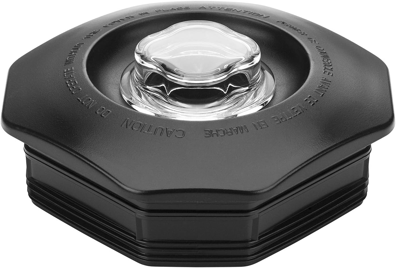 Commercial CAC145 Lid with Center Measuring Cup, Black