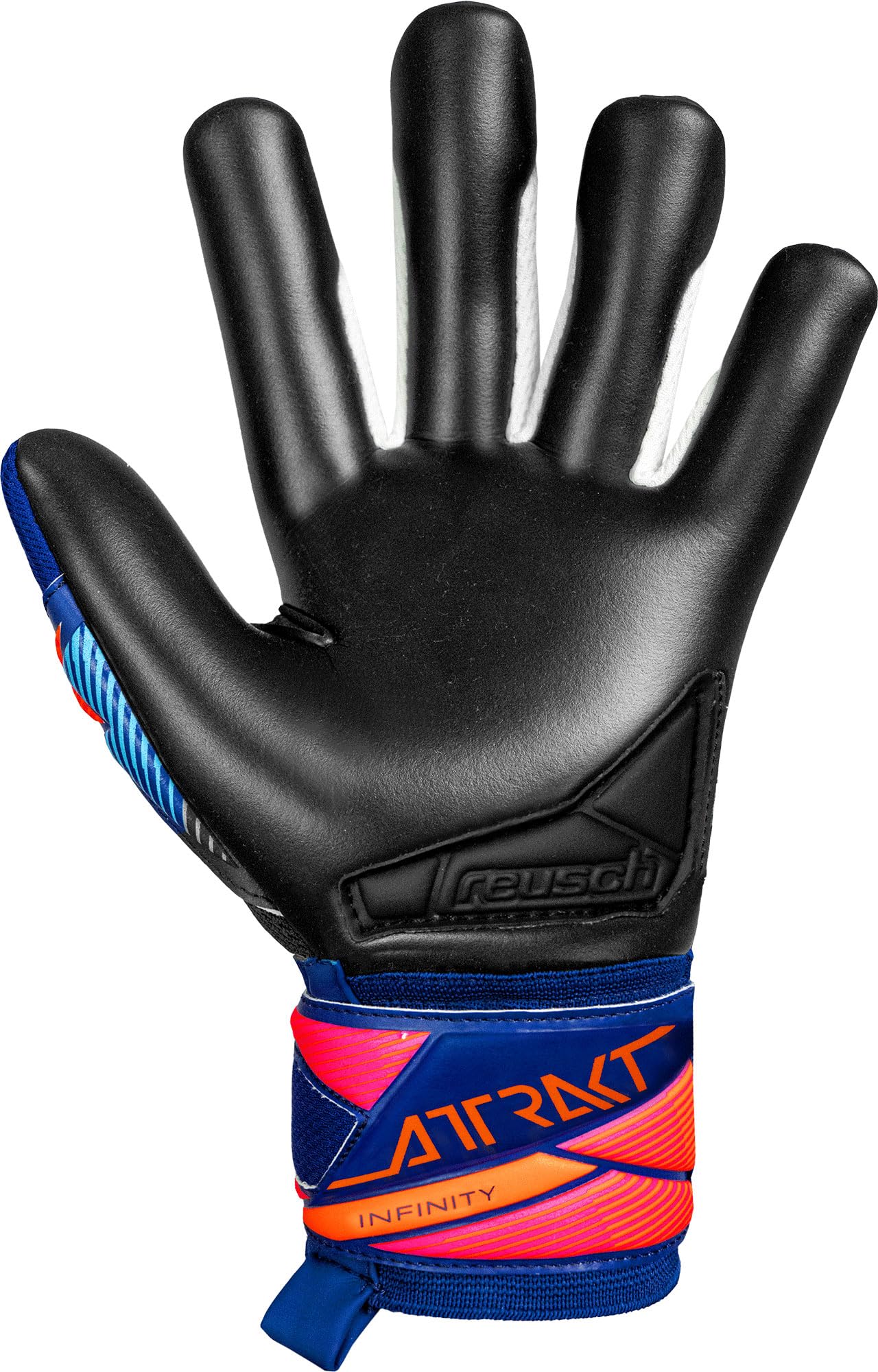 Reusch Gants de Gardien de But pour Hommes Adultes | Respirants | pour l'entraînement et Les matchs | Gazon Artificiel, Gazon Naturel et Terrain Dur | Attrakt Infinity Evolution NC