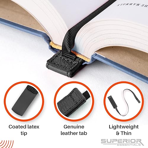 Miniatura 6 de Marcapáginas magnético de cuero auténtico, marcapáginas bíblicas de cinta larga para amantes de los libros, amplifica tu amor por los libros con