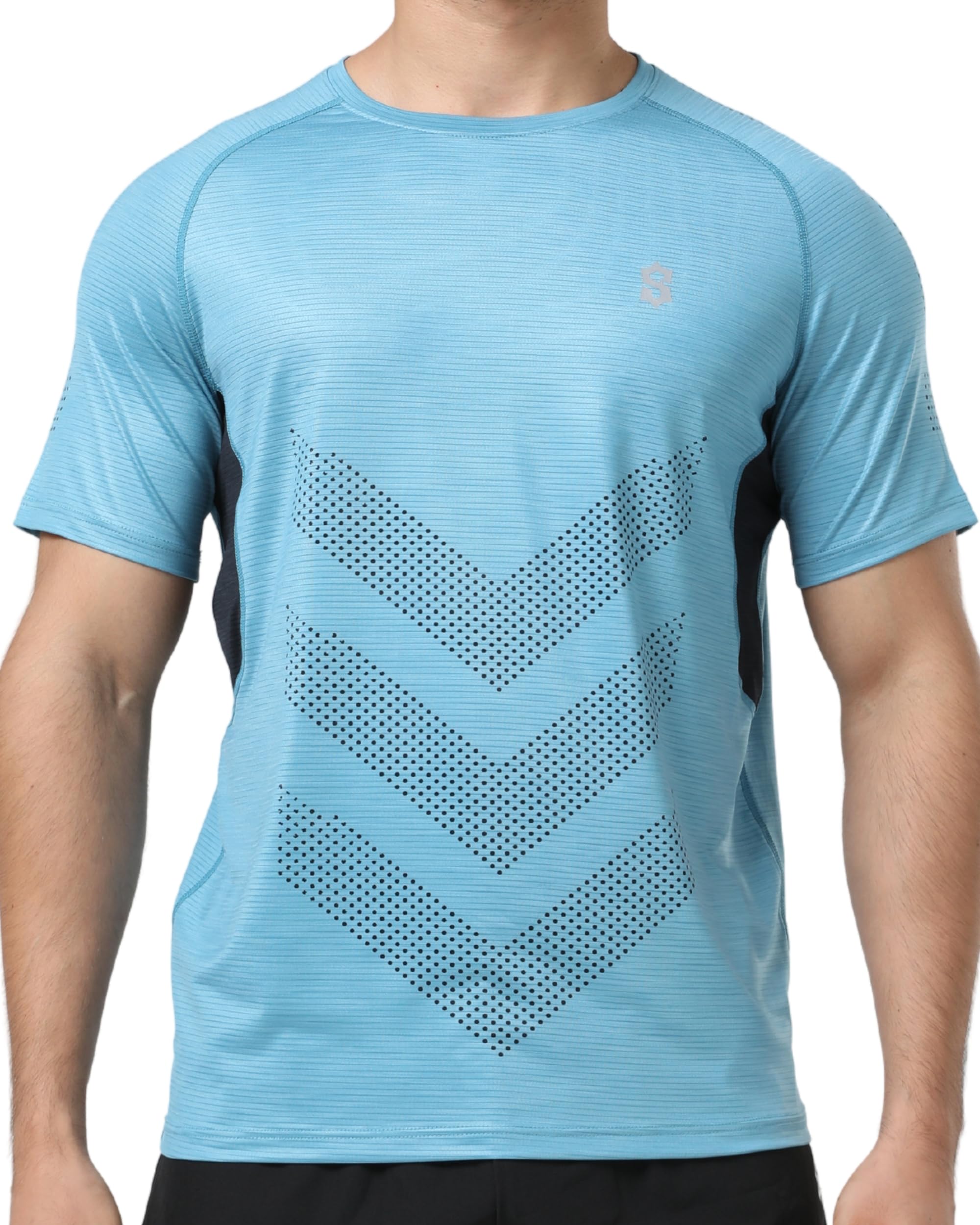 SUNTASY Men's Dry Fit Workout Shirts - Moisture-Wicking, Quick-Dry, 4-Way Stretch Premium Athletic Tees for Running & Sports