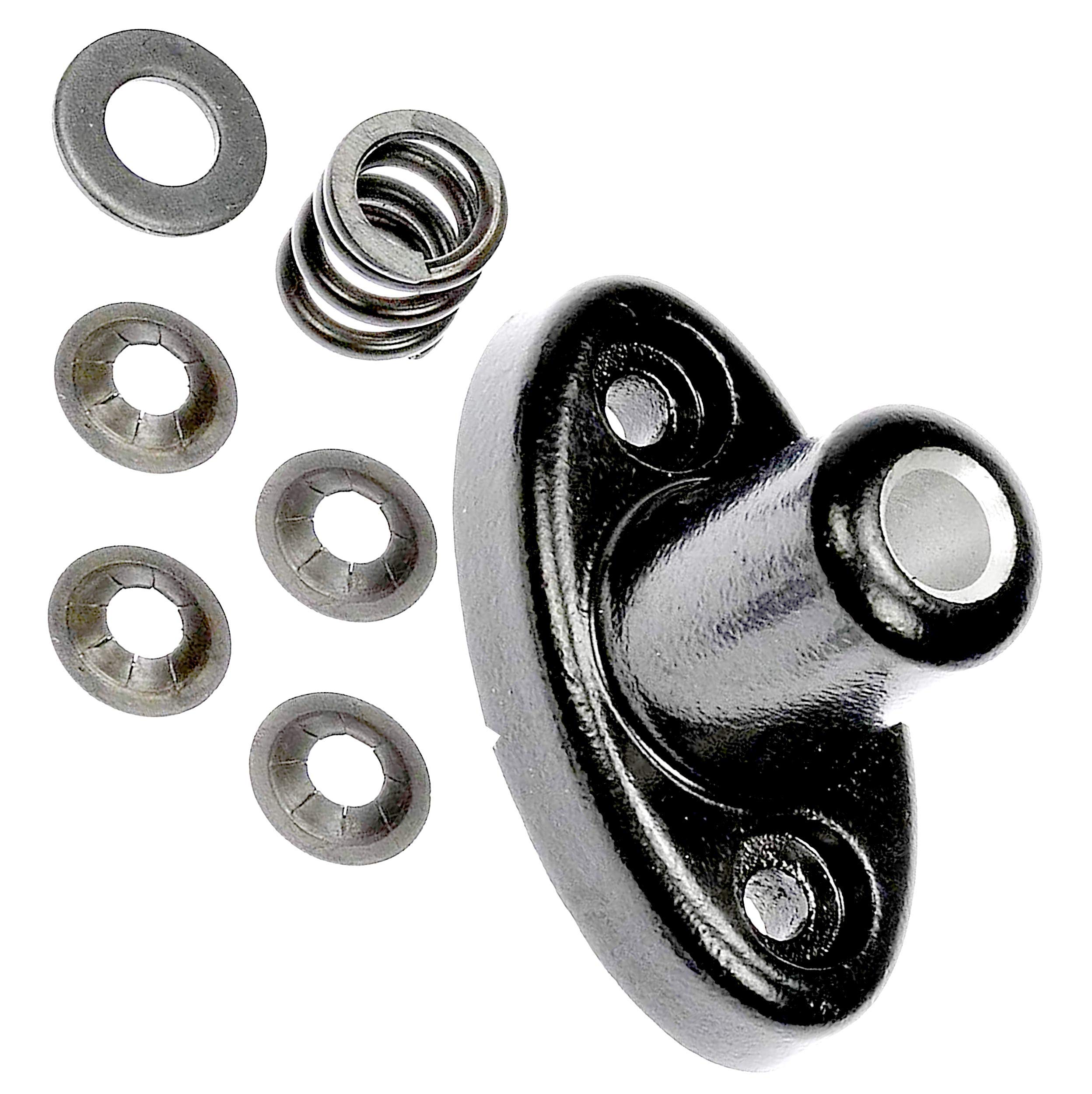 APDTY 035642 Sun Visor Hinge Bracket Repair Kit Upgraded Never Break Aluminum Metal Design Compatible With 1998-2002 Jeep Wrangler (Front Left or Right)