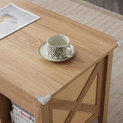 Miniatura 18 de VINGLI Mesa de centro con tapa elevable, 36 pulgadas, pequeña mesa de centro de madera con almacenamiento, mesa central rectangular de madera con