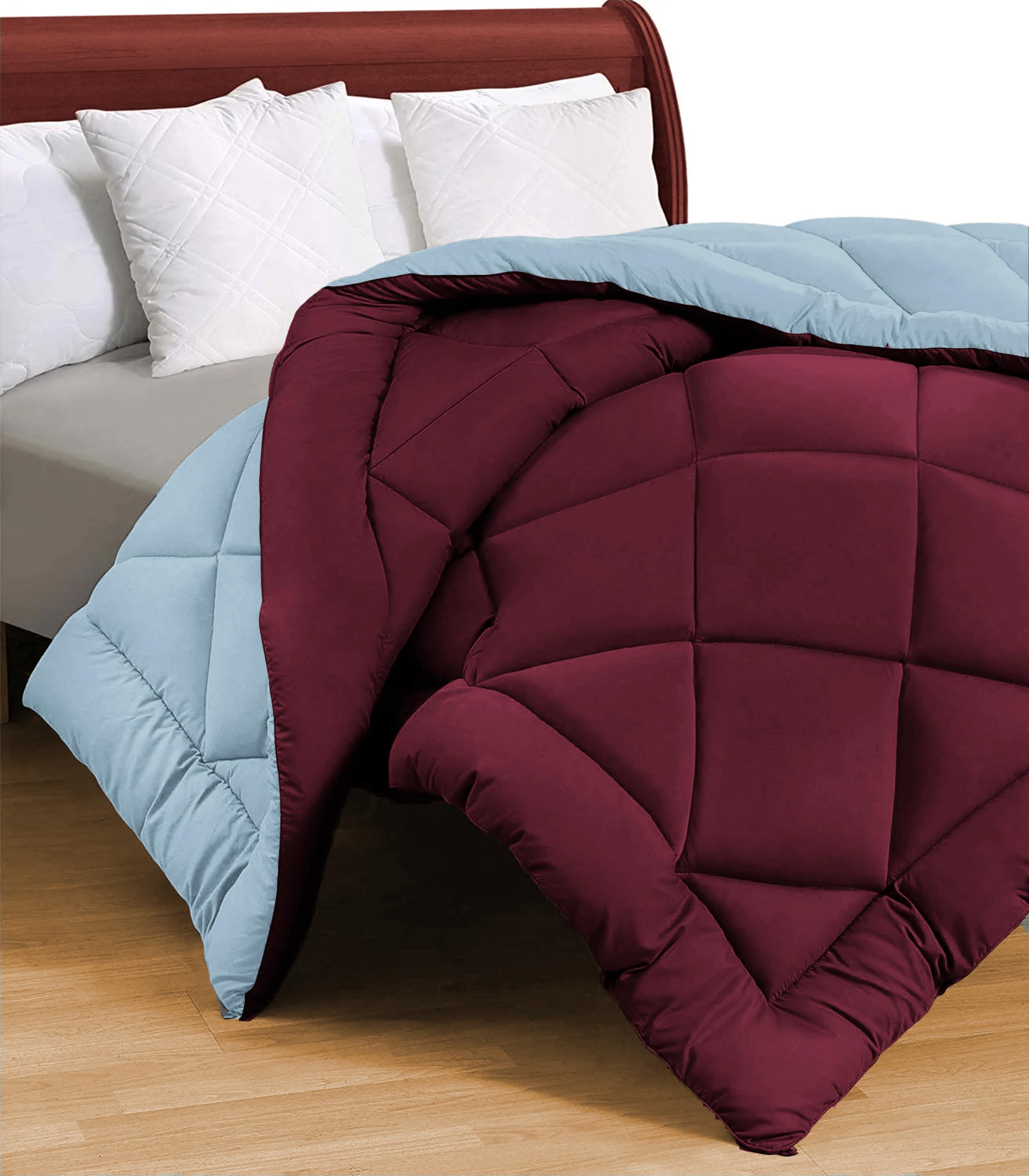 VAS COLLECTIONS Microfibre All-Weather Solid Comforter/Duvet - Reversible with Siliconised Filling - for Home/Hotel/Hospital Use - Double - 240x220 cm, 200 GSM (B0CTQX89DD) Amazon Price History, Amazon Price Tracker