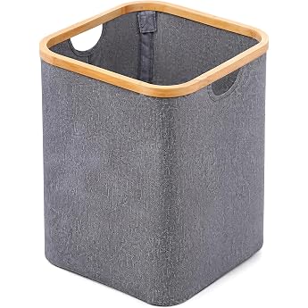Chingcoo Waste Paper Bin Office Paper Bin Open Foldable Waste Bin for Home Office, Study, Bedroom 33 x 33 x 38 cm