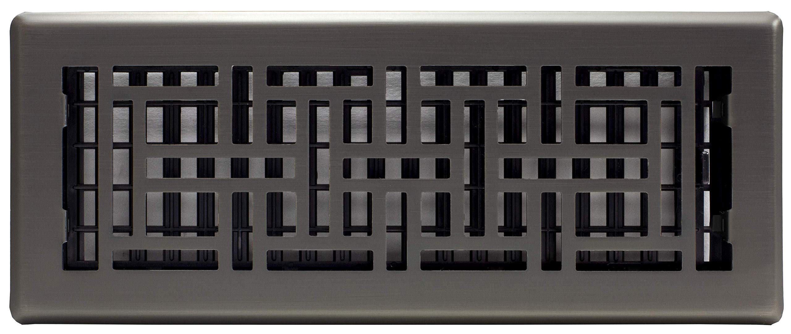 Decor Grates AJH412-GM Oriental Floor Register, 4x12 Inches, Gun Metal, Gun Metal Finish - Image 4