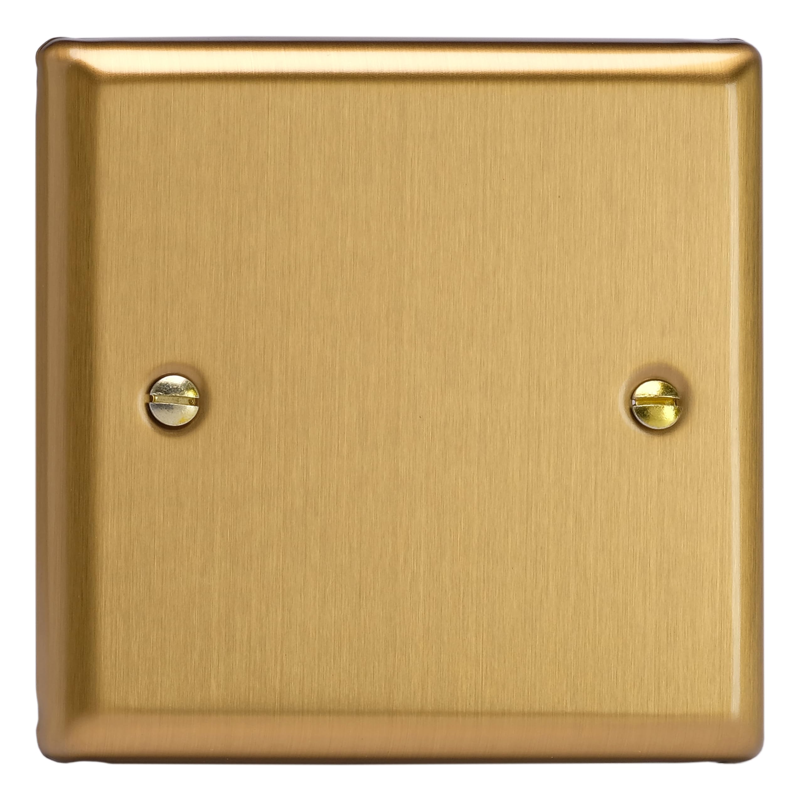 Varilight Brushed Brass Xbsb Single Blanking Plate, Classic