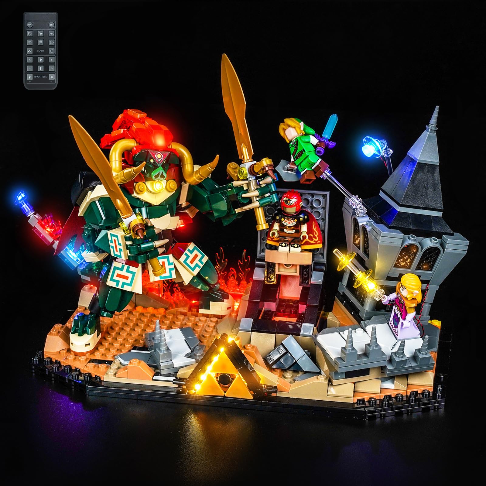Remote Control Led Light Set Compatible with Lego 77093 Ocarina of Time–The Final Battle (No Model), Decoration Lighting Set Compatible with Lego Ocarina of Time–The Final Battle Building Blocks — image 1