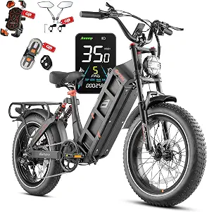 eAhora Juliet Pro 2026 5400W/1200W Peak 43-34 MPH Dual Motor Electric Bike for Adults