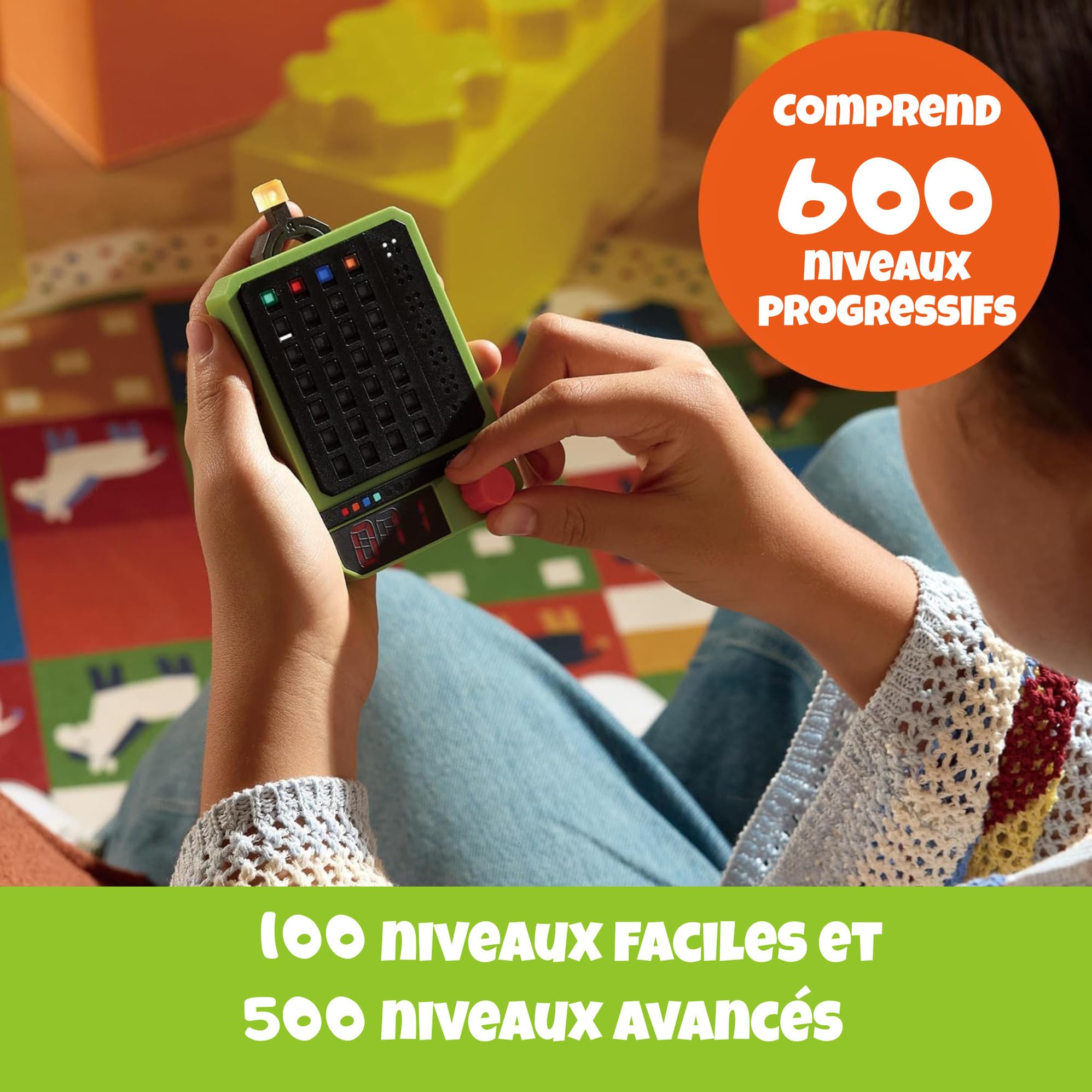 GIIKER Super Decoder - Jeu Électronique de Casse-Code | 600 Niveaux | Casse-tête Numérique à 4 Chiffres | Mode Solo & Duo | Jeu de Réflexion Portable pour Enfants & Adultes