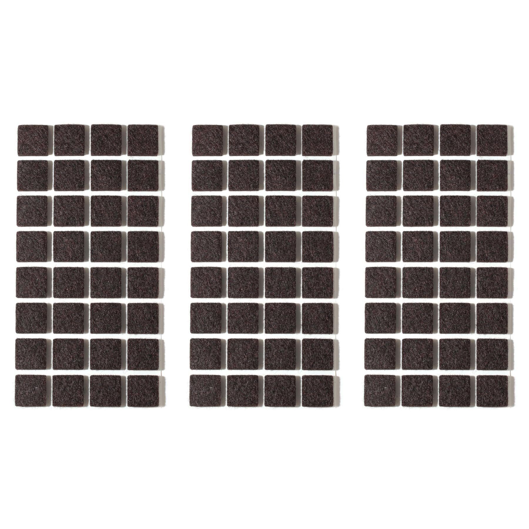 Furnigear Felt Furniture Pads for Hardwood Floors - Self Adhesive Chair Felt Pad, Floor Protector for Furniture Feet, Furniture Sliders Moving Furniture Smoothly, Anti Scratch 96 Pcs 3/4" Square Brown