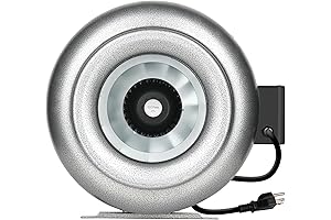iPower 10 Inch Inline Duct Fan for Basement, Grow Room