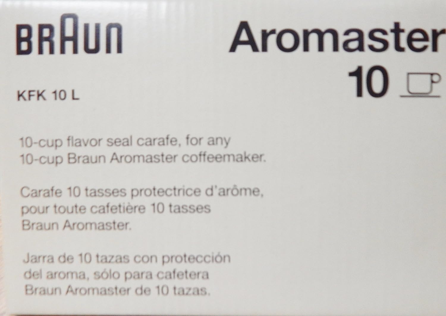 Braun - Brandclub - Braun KFK10L Replacement Carafe