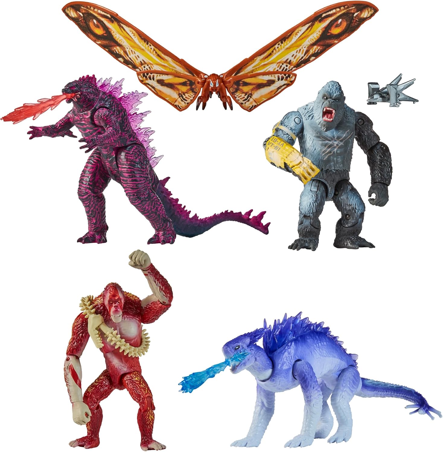PlayMates Godzilla x Kong Pack 5 Figuras de Acción Básicas