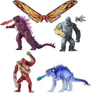 PlayMates Godzilla x Kong Basic Figure 5-Pack Toys