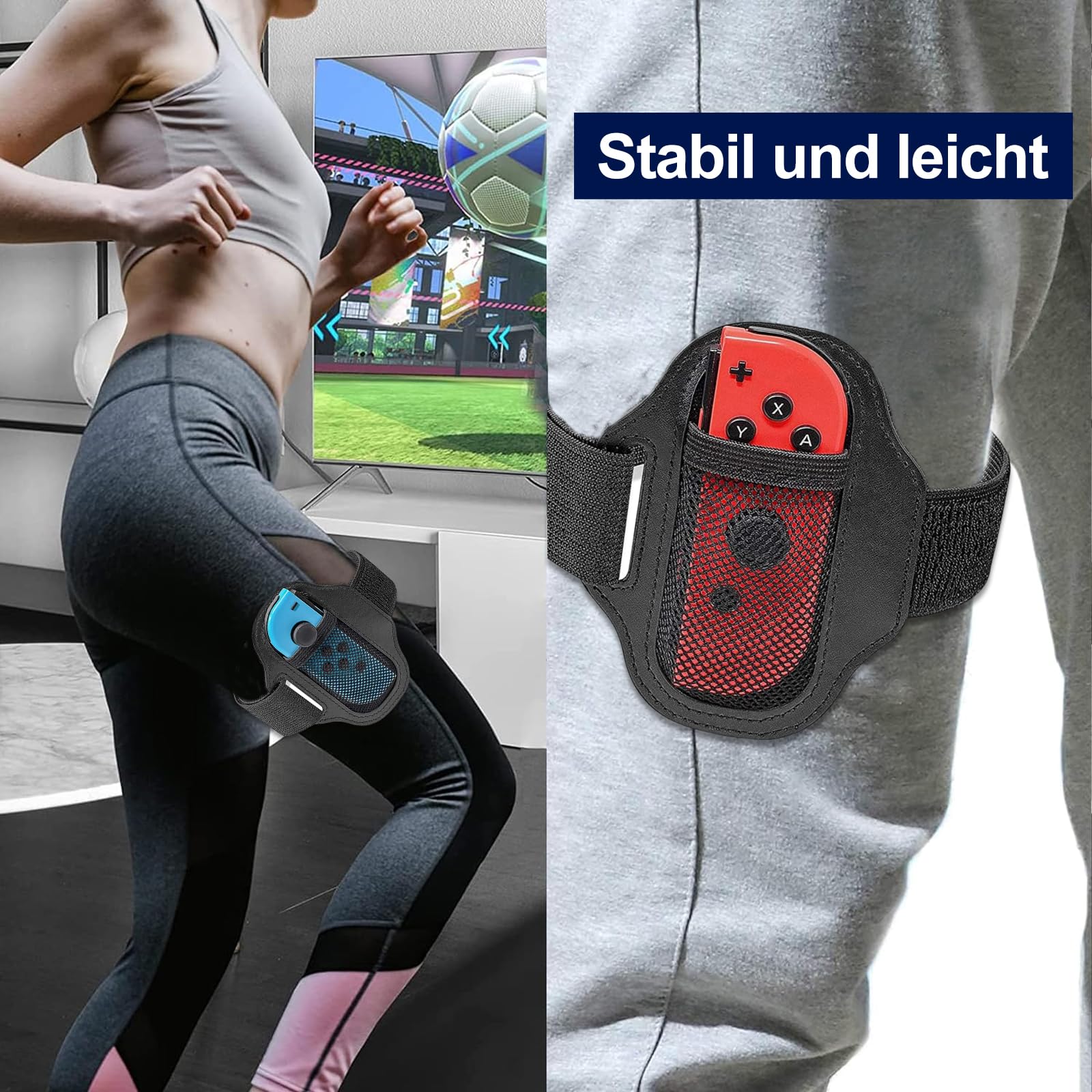 2 pezzi Switch, cinghie elastiche per gambe, cinturini regolabili per switch, fasce elastiche per danza per adulti e bambini (nero)
