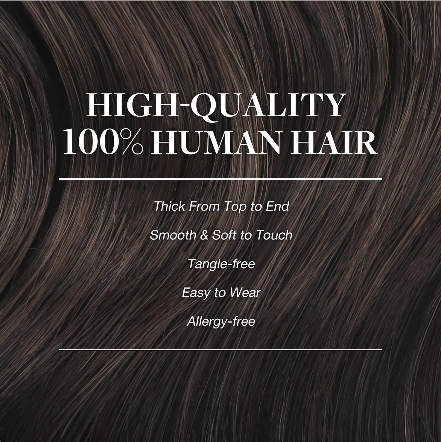 GOO GOO Clip in Hair Extensions Real Human Hair, Remy Human Hair Extensions Clip ins for Women, Natural Human Hair, 22inch 220g 9Pcs, #2 Dark Brown
