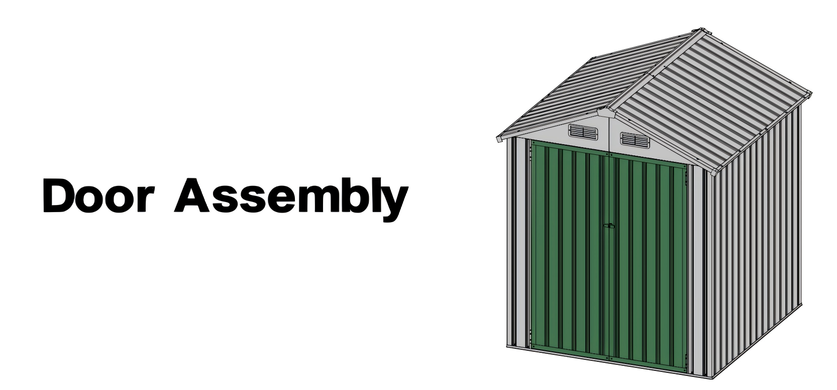 Amazon.com : IRONCK 8x6FT Outdoor Storage Shed with Lockable Doors