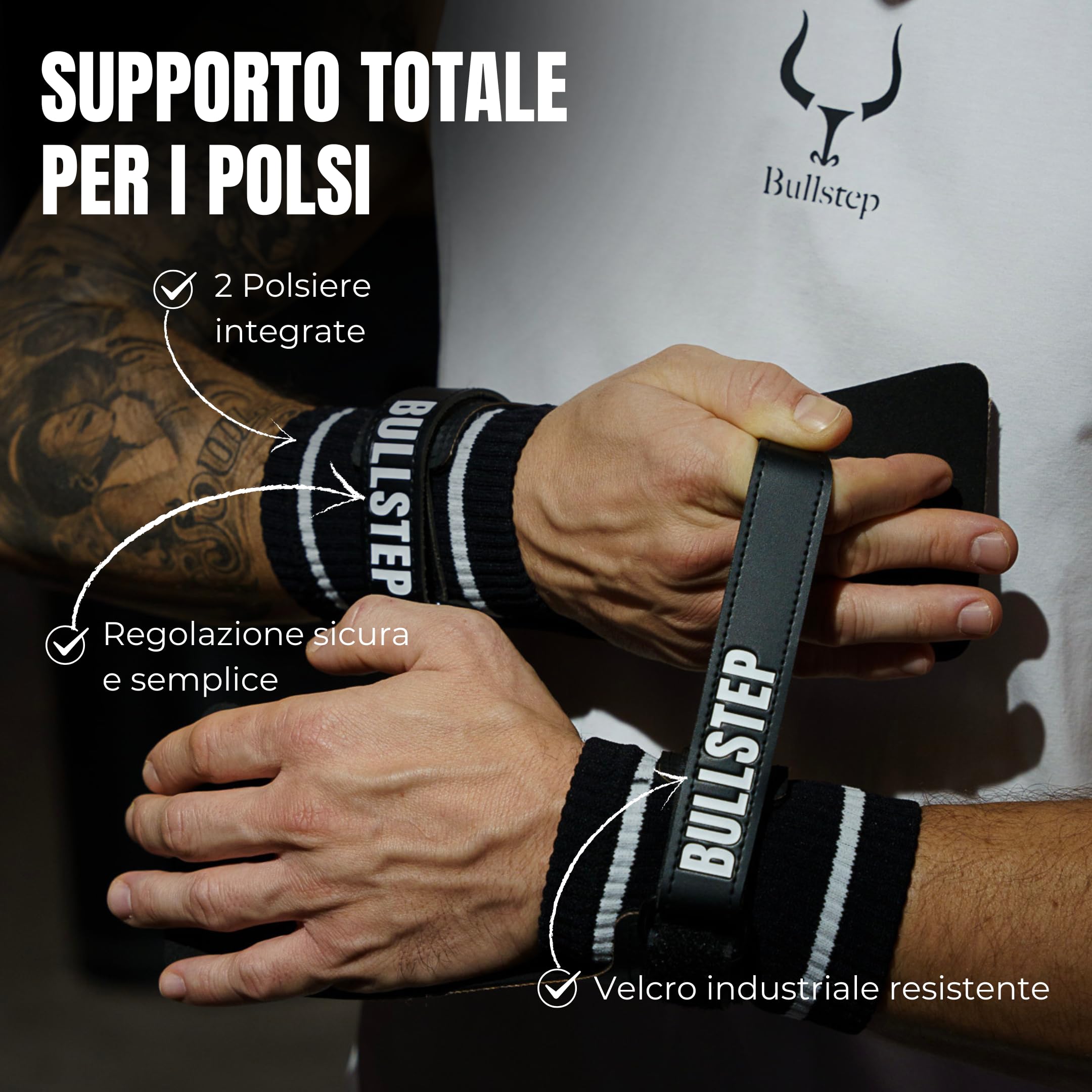 Paracalli Crossfit Forge in Fibra Di Carbonio con Polsiere | Stamina Fitness Paracalli Senza Magnesio | Guanti Crossfit Uomo Donna | Gym Gloves Grips per Cross Training