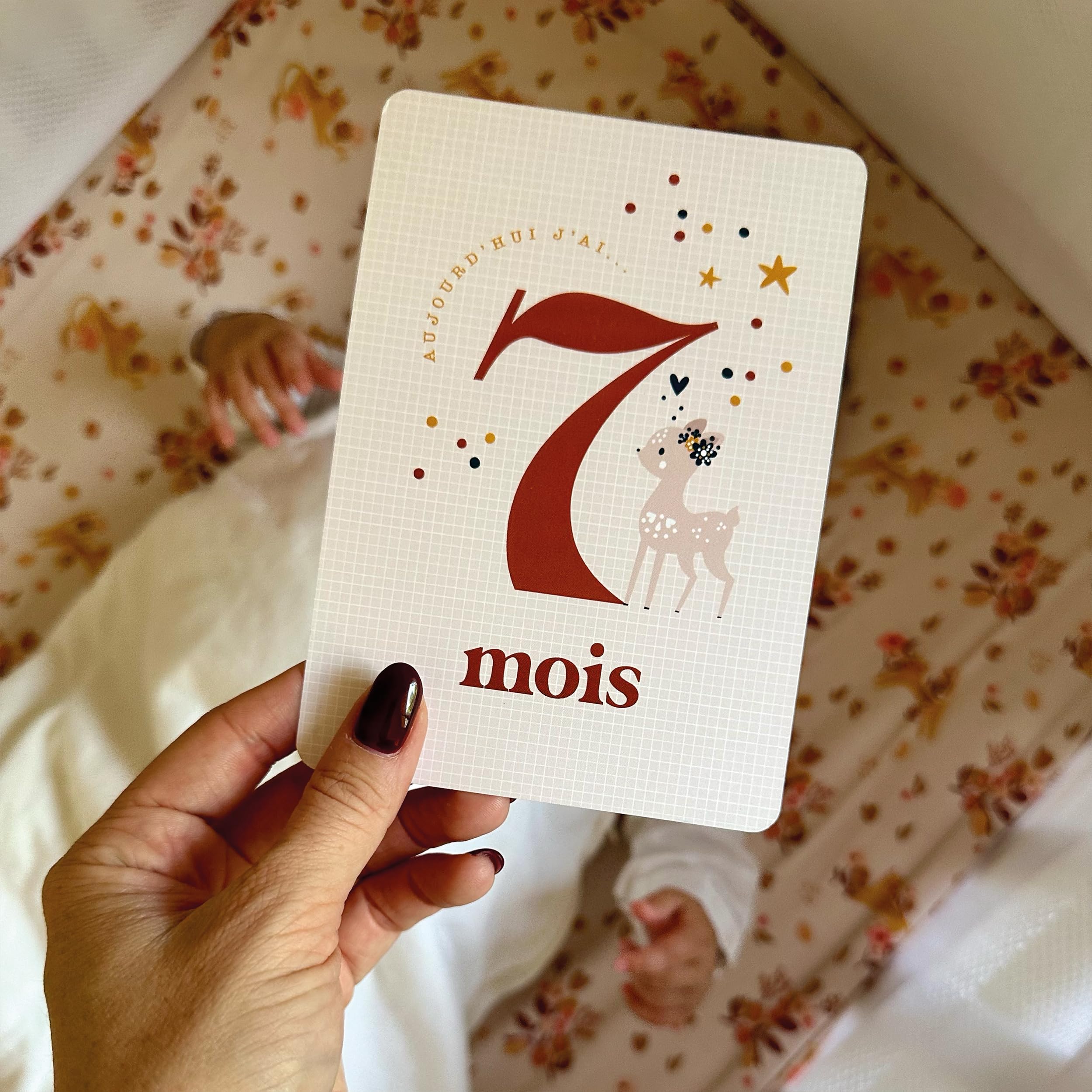 Cartes Moiniversaire Bébé - 16 Cartes Mois par Mois - Naissance / 1 an - Cadeau Naissance Souvenirs Photo évolution bébé - Baby Shower - Mixte