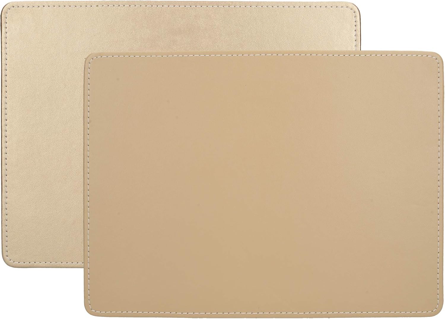 Creative Tops C000268 Silver Placemats, Rectangular, 29 x 21.5 cm, Set of 4 Faux Leather Table Mats