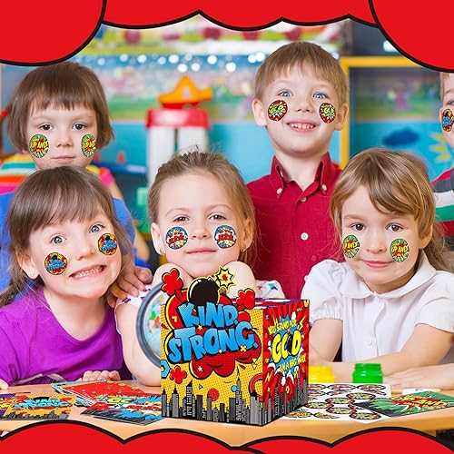 Miniatura 5 de Funrous Caja de 103 tarjetas del día de San Valentín para niños, buzón de San Valentín para premios escolares, regalos de intercambio para niños y