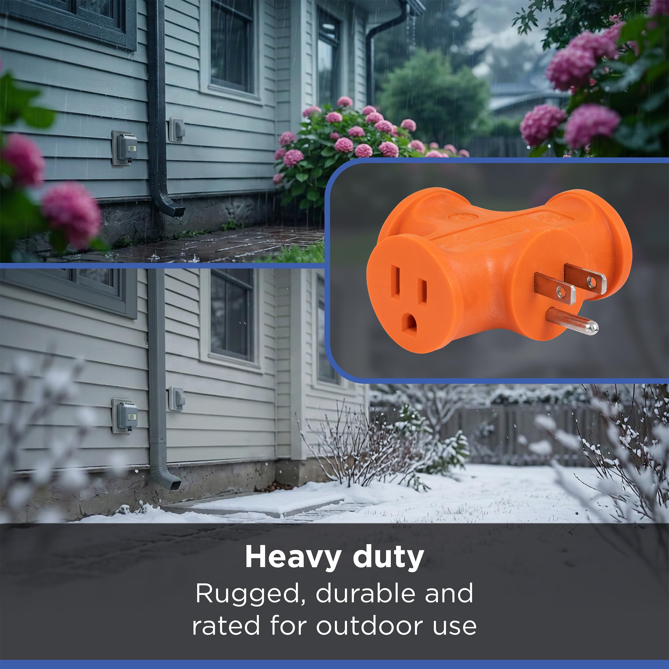 GE 3 Outlet Adapter - Expand Your Power! -5