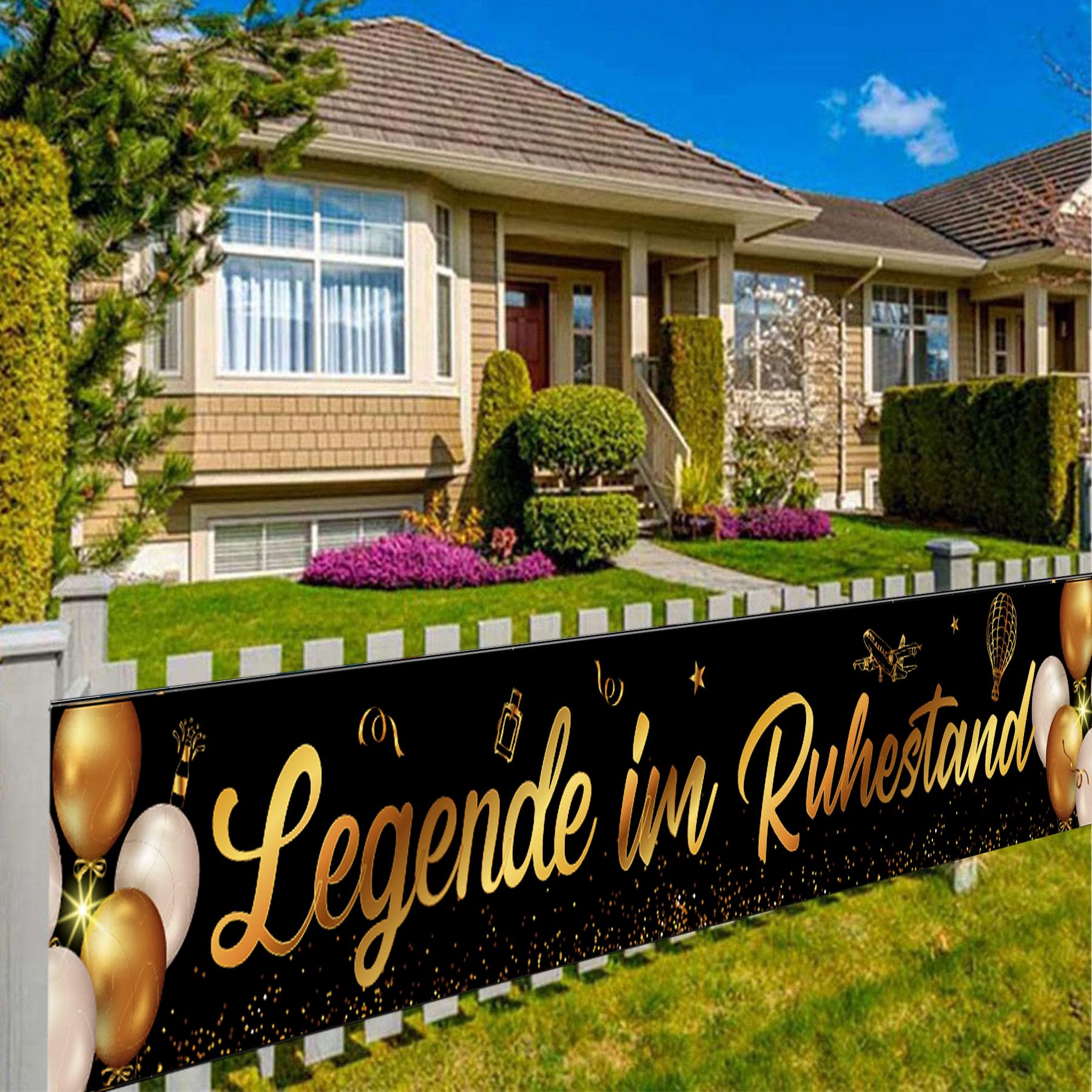 Ruhestand Party Dekorationen Schwarz-Gold – Banner, Ballons, Schärpe Für Eine Unvergessliche Feier