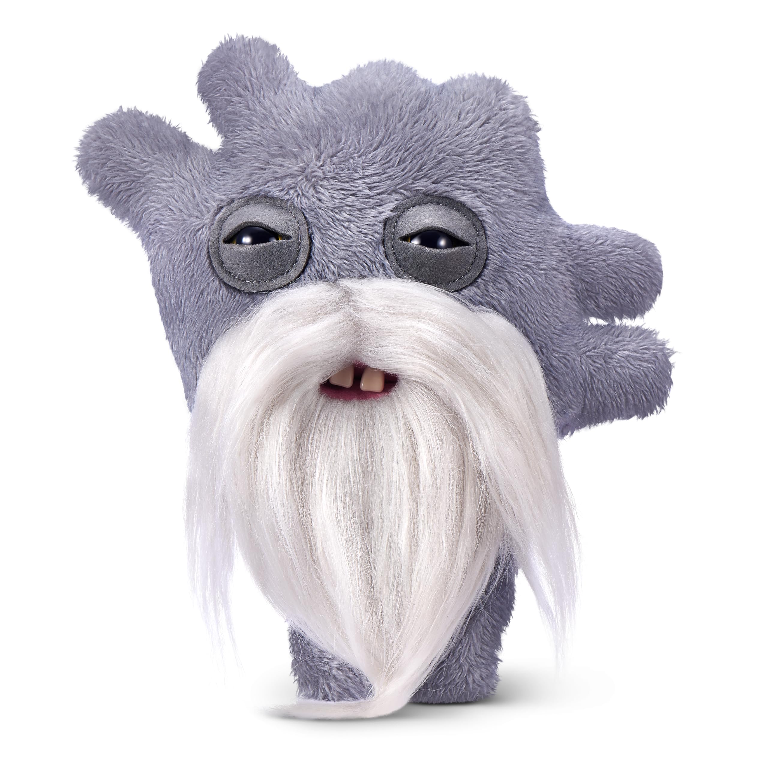 Fuggler Old Fogies 9-Inch Plush Toy (Captain Cardiac) by ZURU, Funny Ugly Monster Stuffed Animal with Human-Like Teeth