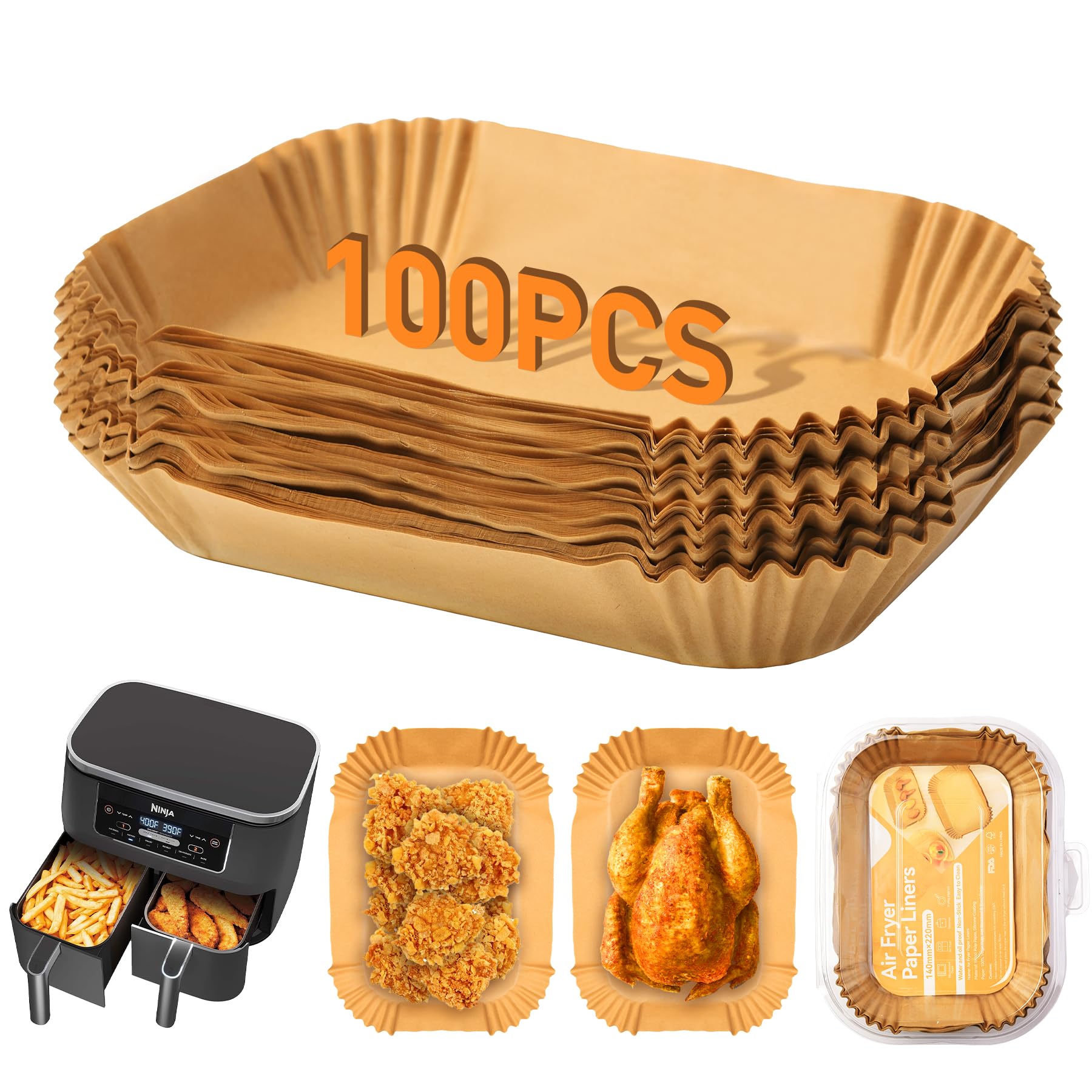 Lot De 100 Feuilles De Papier Sulfurisé Non Poreux De 15 Cm Pour