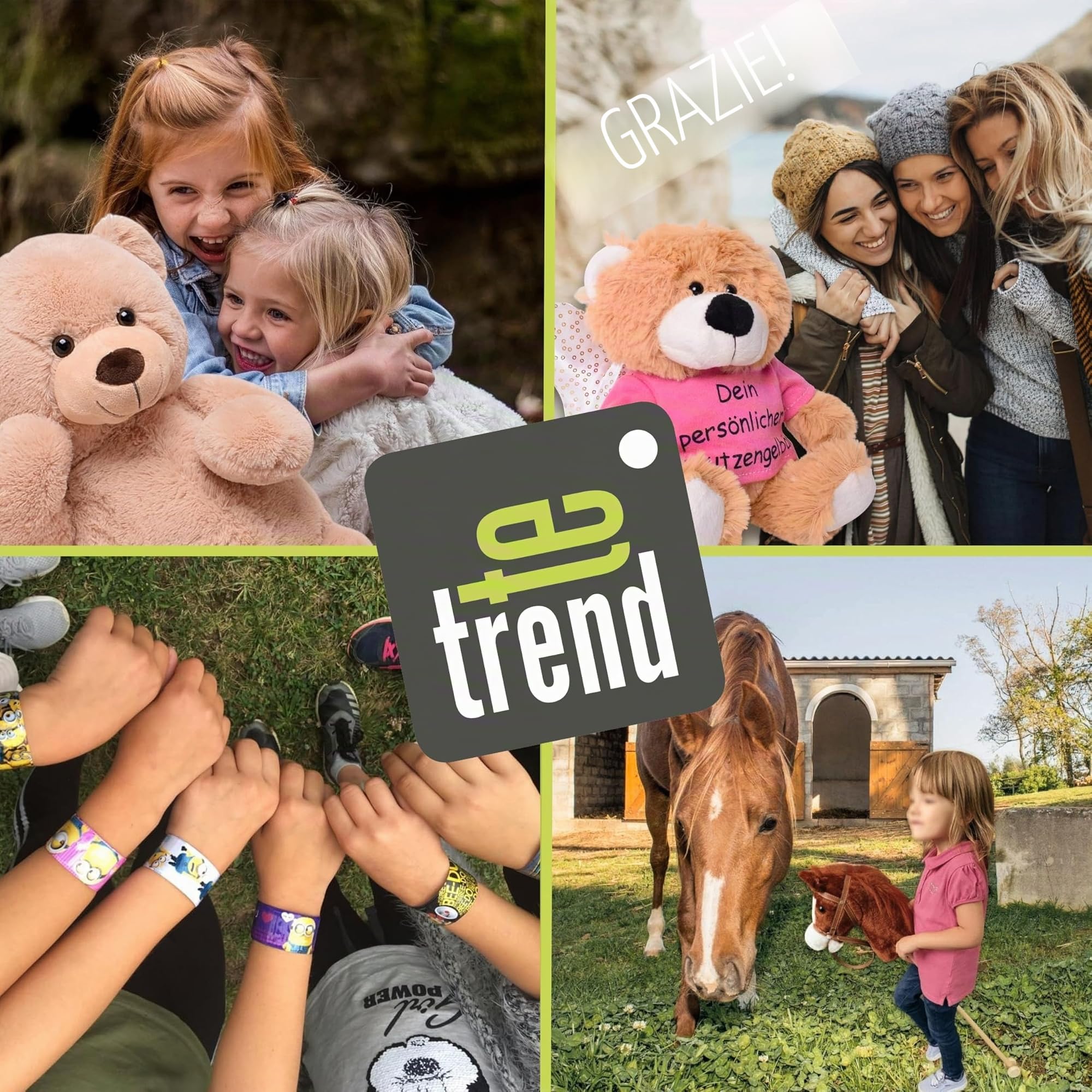 TE-Trend Peluche Cavallo Unicorno Sdraiato 60cm Fucsia O Bianco Con Lilla Applicazioni E Ali - rosa