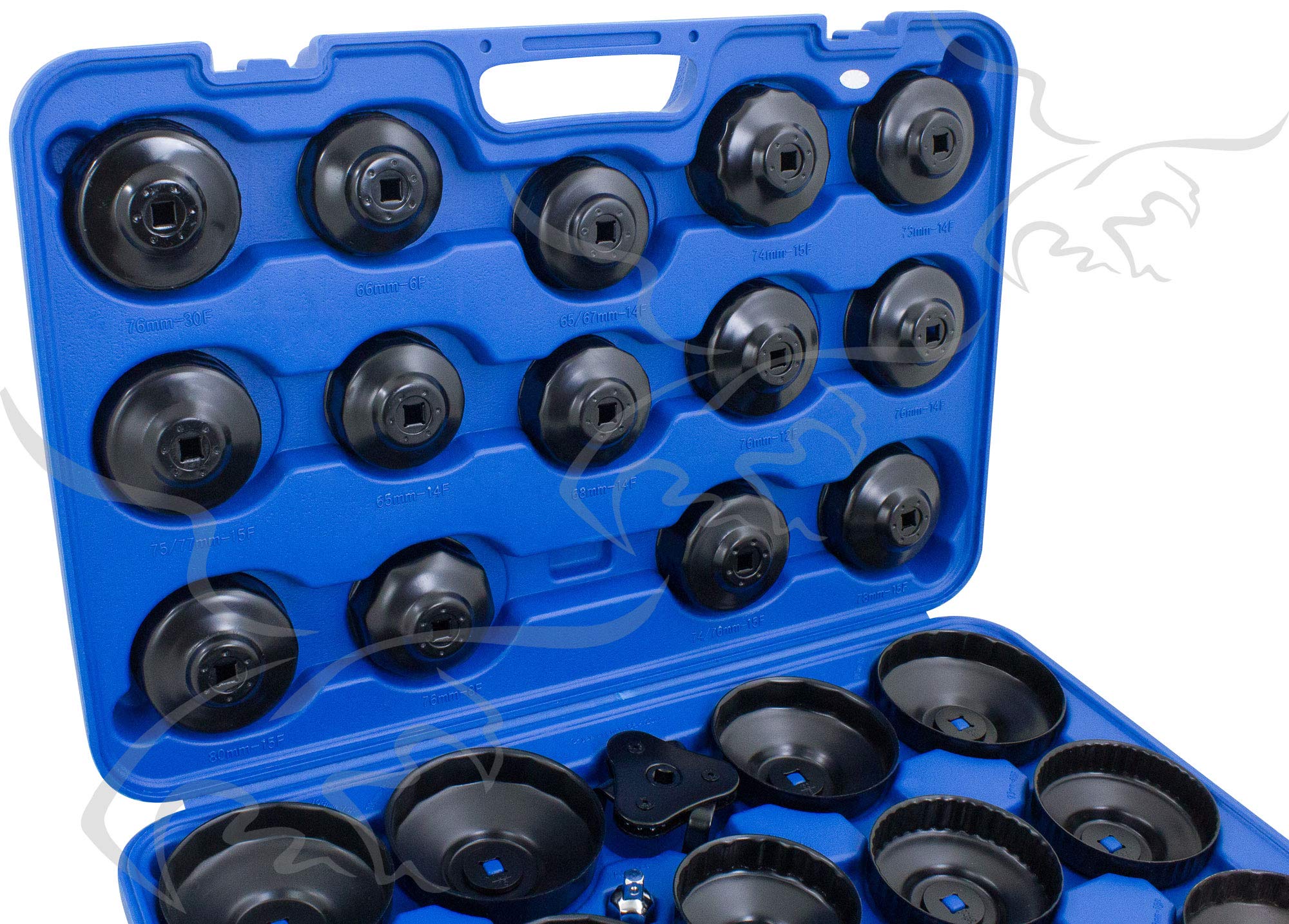 LLAVES Y CAZOLETAS PARA EXTRAER FILTROS DE ACEITE DESMONTAR. 31 Piezas