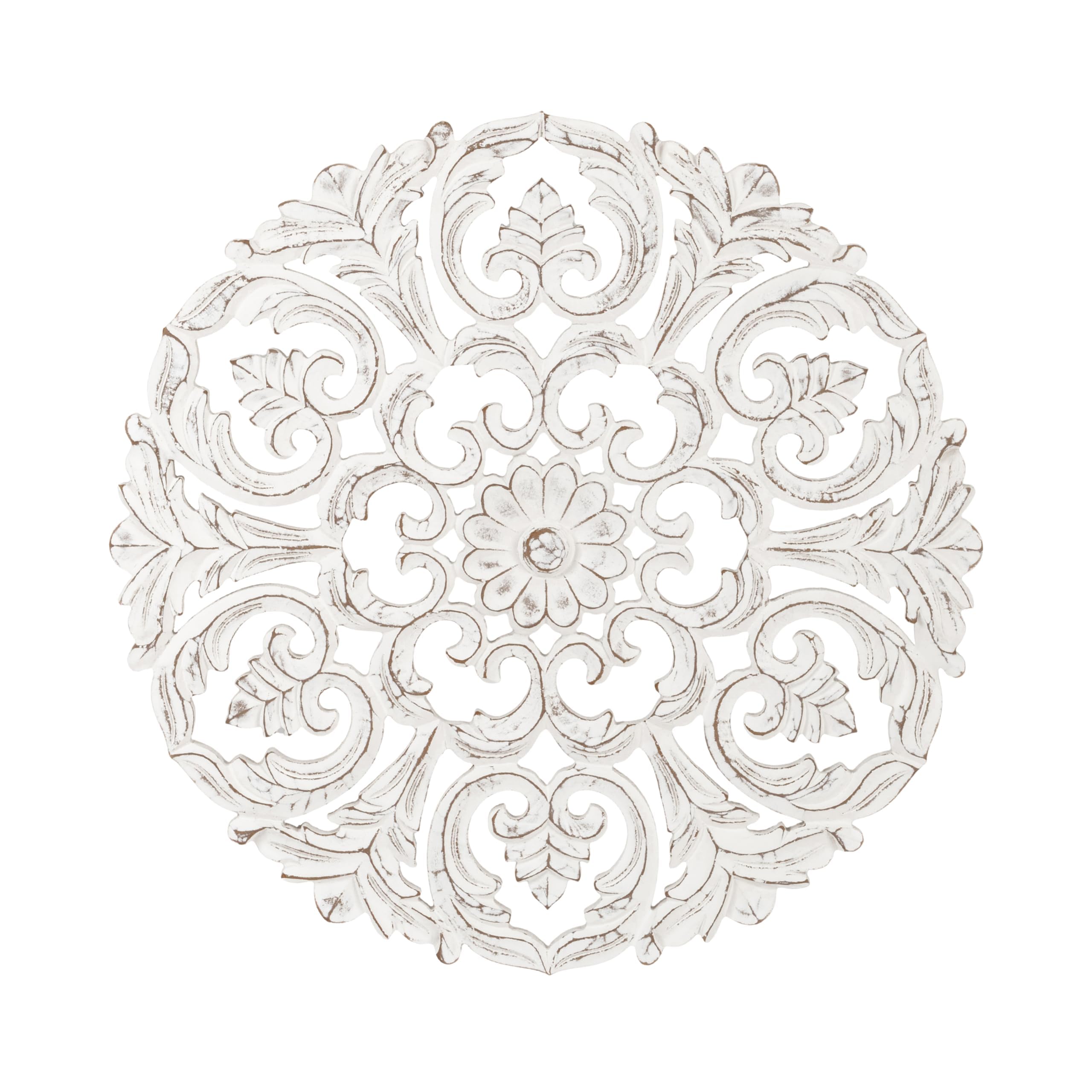 JFY Designs Blasius Hand Carved Wood Medallion Wall Panels Bedroom Décor