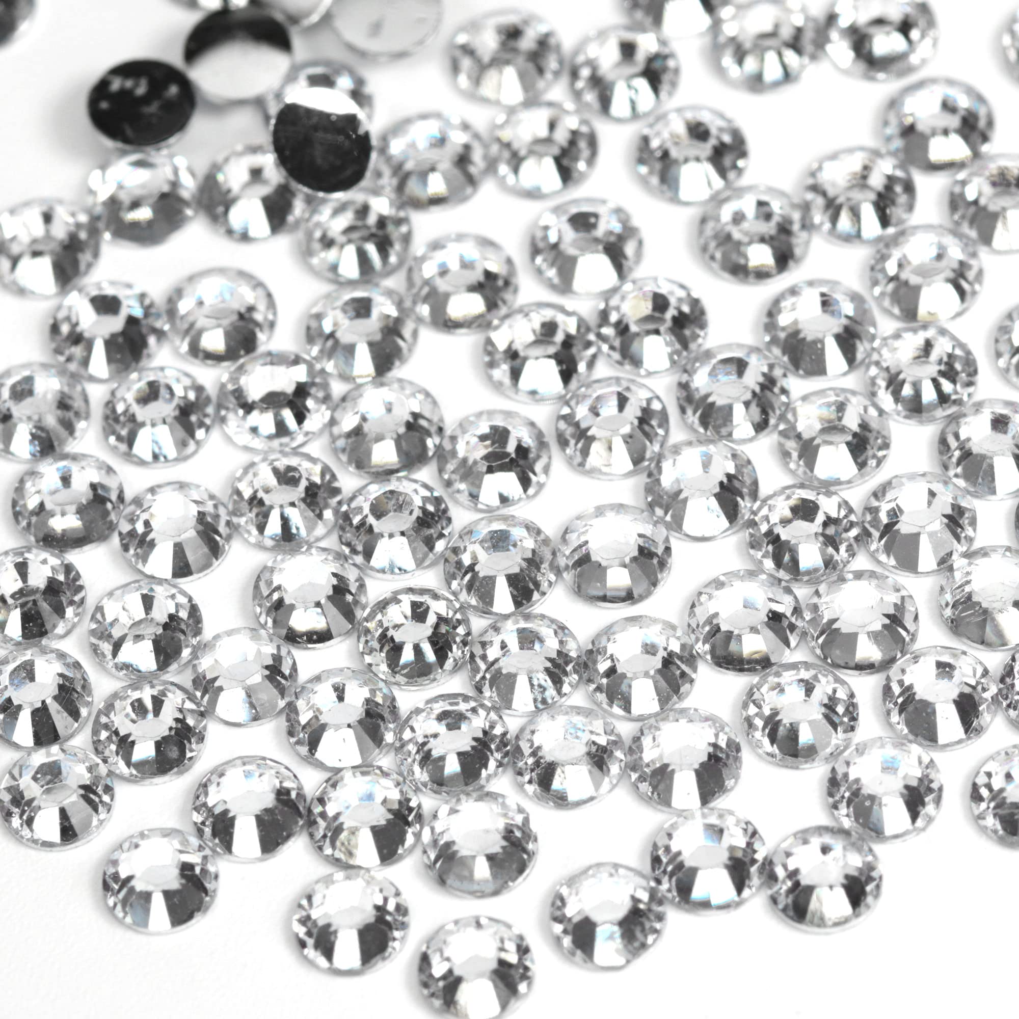250pcs 6mm Flat Back Non-Stick Rhinestone Crystal Diamantes Nail Art & Craft Scrapbooking Embellishments 90 Available Colours (6mm, AB Clear #A13) — view 32