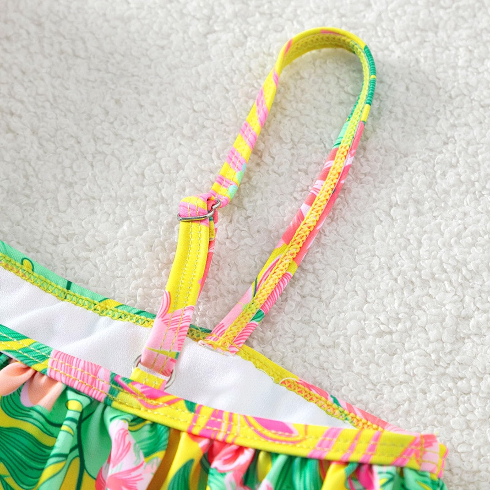 Adolescentes Niñas Bikini Bikini Braguitas con Falda Niños Niño Niñas Primavera Verano Estampado Sin Mangas Chaleco Vacaciones Pantalones Cortos Playa Traje de Baño Ropa