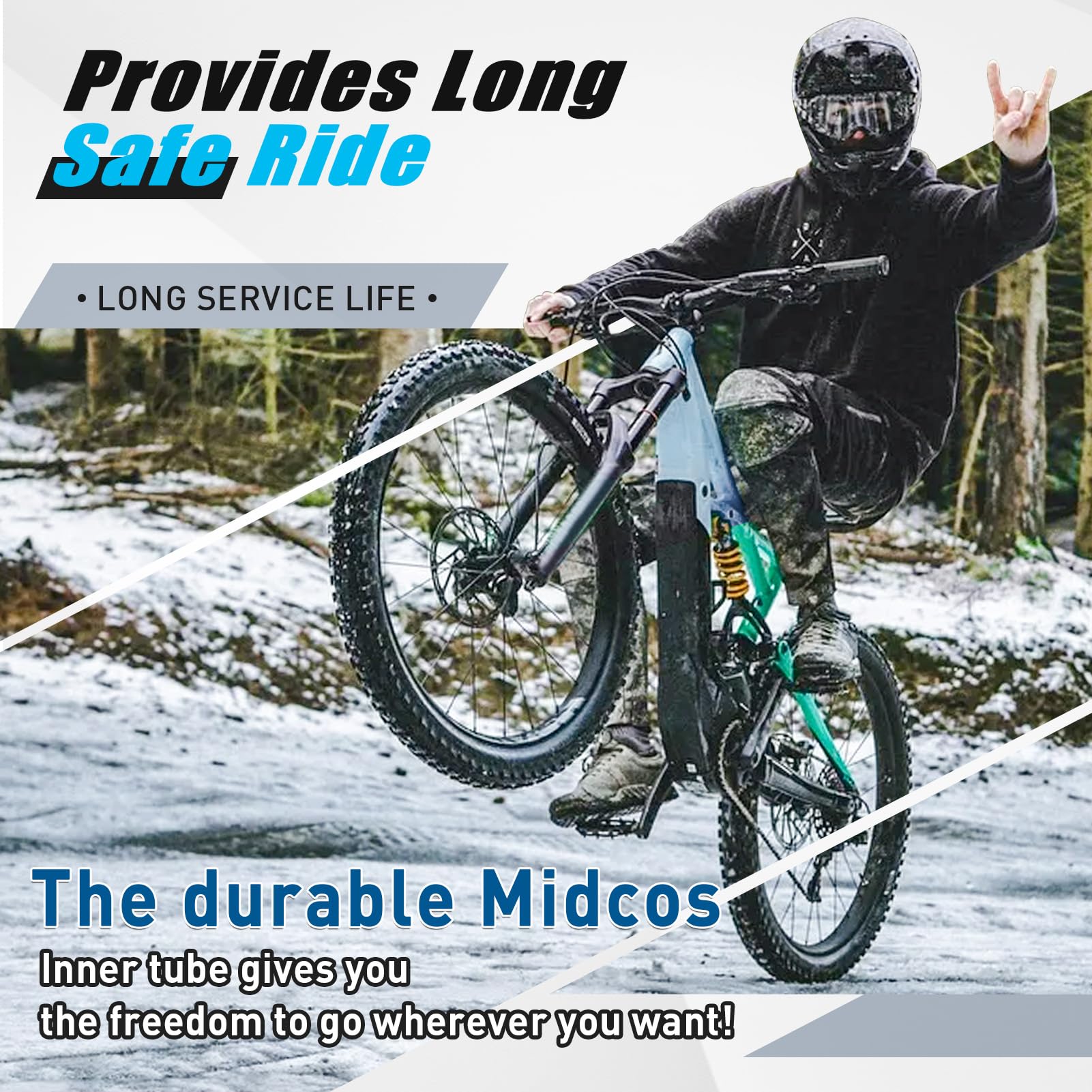 Amazon | Midcos 24 x 2.5/3インチ バイクチューブ 2個パック