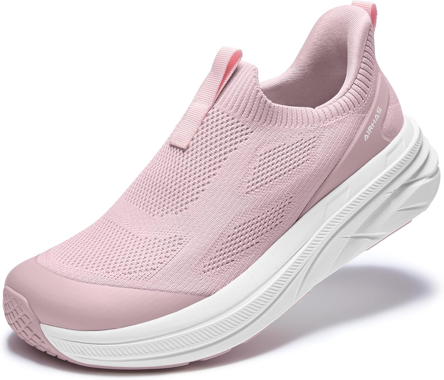 AIRHAS Womens Slip On Walking Shoes Breathable Sneakers for Women Lightweight Casual Shoes(Mauve Pink,11.0)