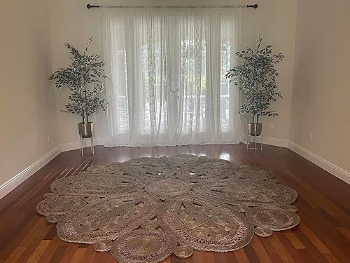 Miniatura 6 de YJ YANJUN Cortinas traslúcidas blancas de 108 pulgadas de largo, juego de 2 cortinas bordadas extra largas de piso a techo, cortinas de gasa de