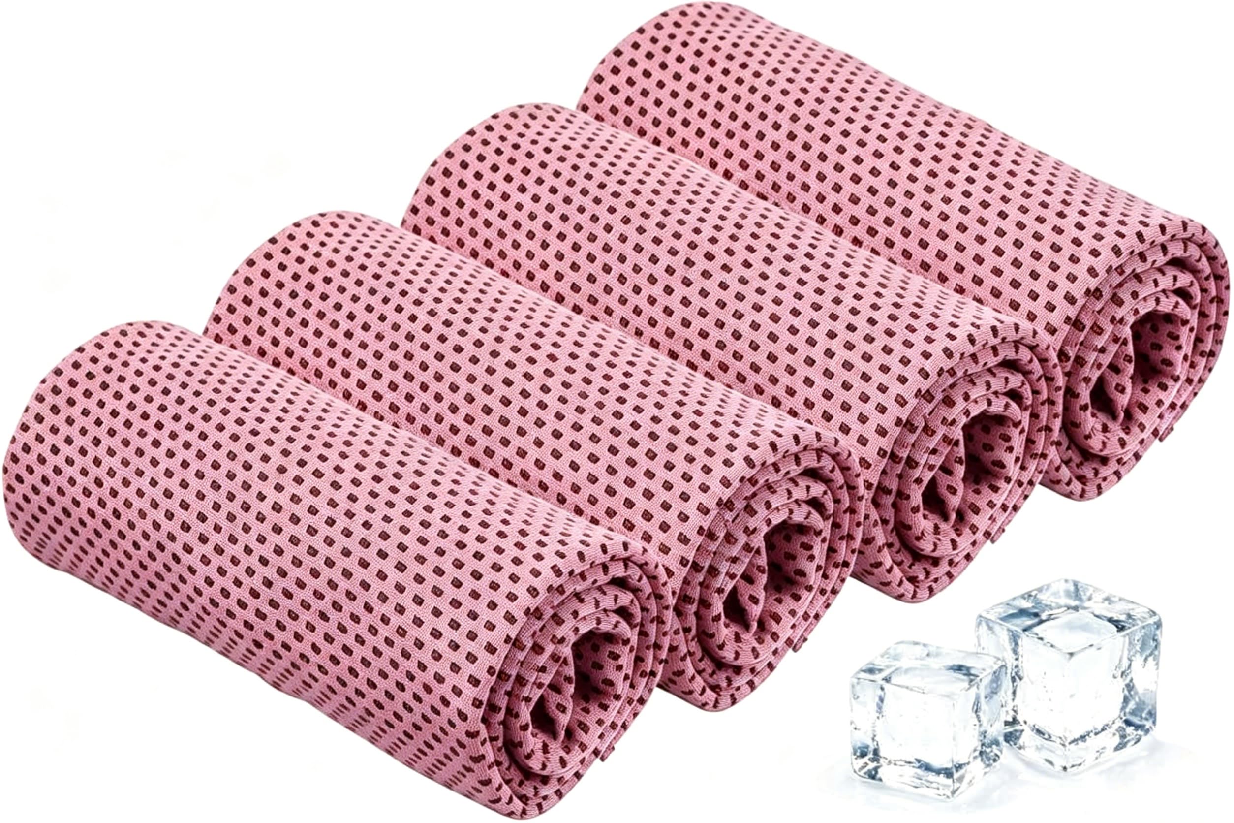 4Pcs Cooling Towels 40"x12",Sports Towels for Hot Weather (Pink) โ image 1