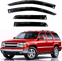 Vista 36 de KPY Moldura deflectora de viento con protección contra la lluvia compatible con GMC Terrain 2018-2023, 4 unidades, para ventana lateral, autoadhesiva