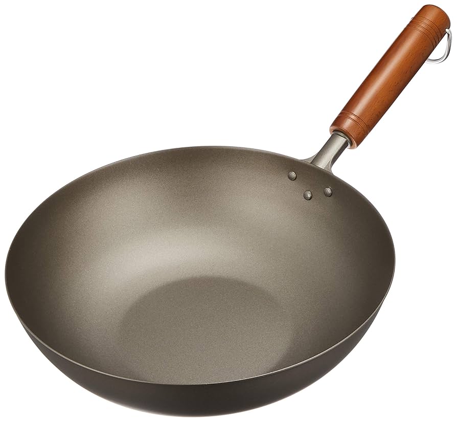 長谷元 純チタン いため鍋 直径26cm Amazon|長谷元 純チタン 木柄いため鍋 26cm 本体:チタン 柄:木