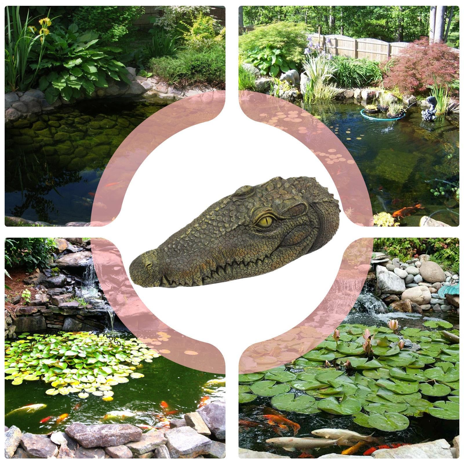 Schwimmendes Alligator-, authentisch aussehendes Wasser, langlebige Krokodil-Schwimmer, perfektes Teich-, Pool- oder See-Zubehör zur Abschreckung von Wildtieren und visuellen