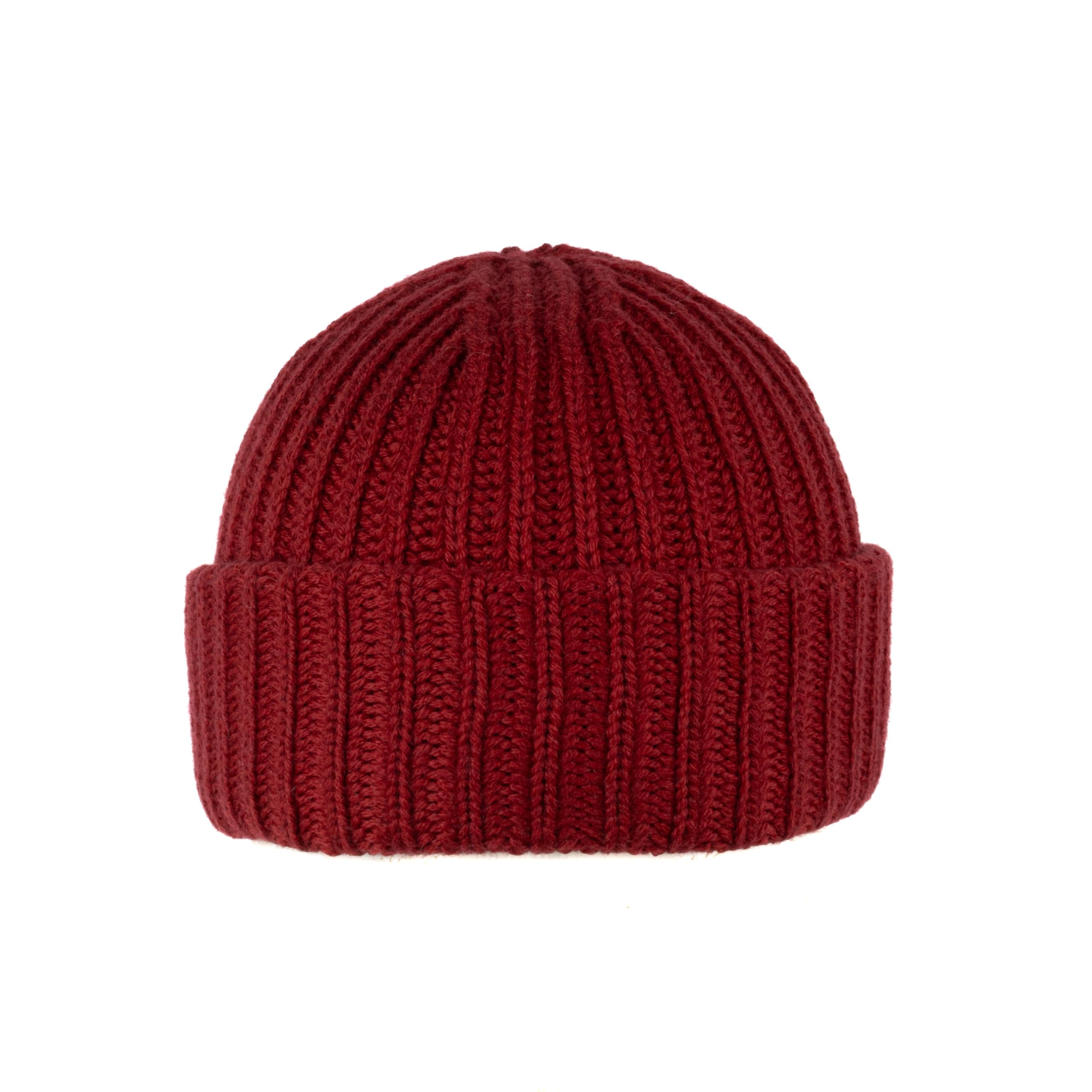 Bonnet côtelé 100 % laine mérinos extra fine, fabriqué en Italie, bonnet d'hiver unisexe, taille unique
