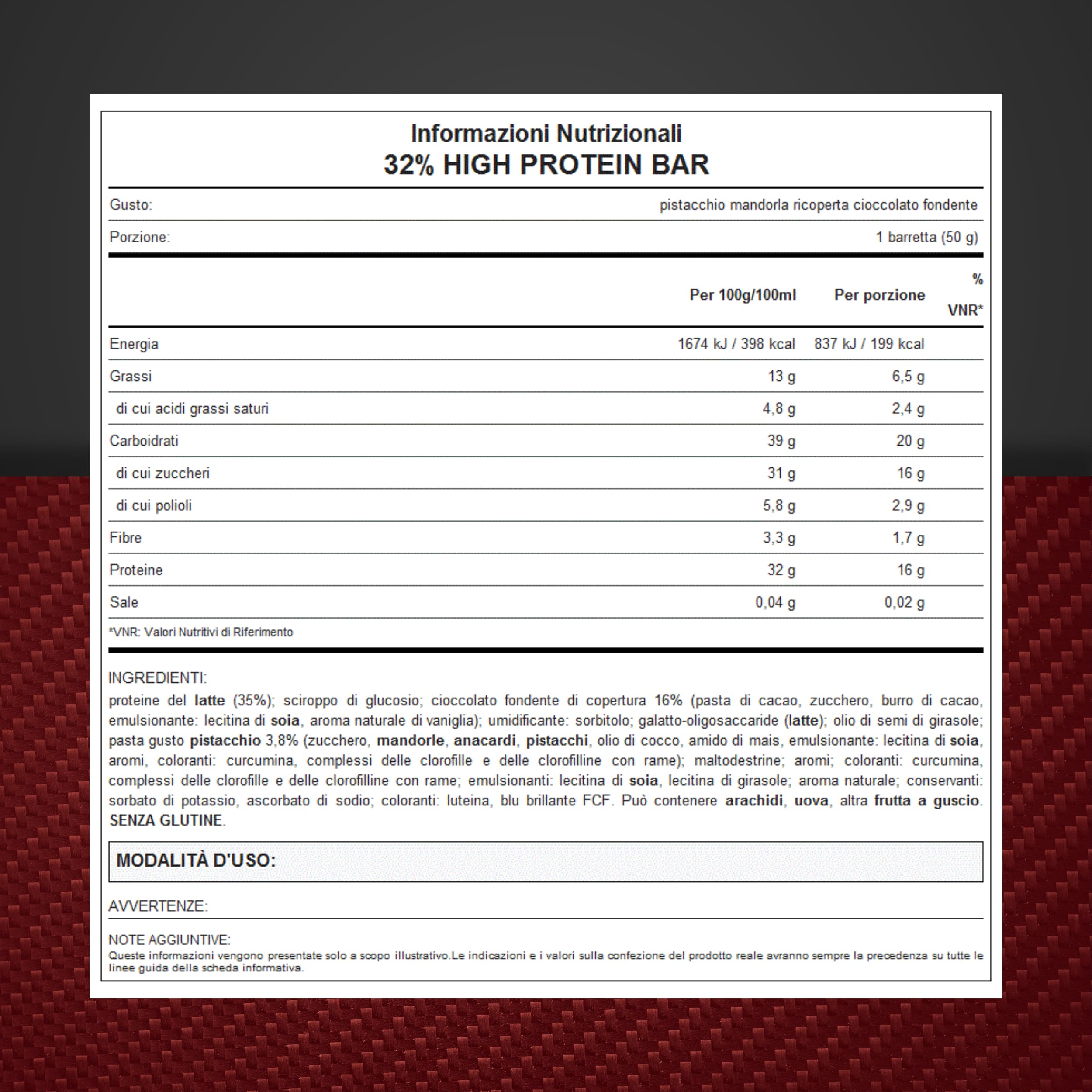 WHY SPORT 32% HIGH PROTEIN BAR- Barrette Proteiche Ricoperte e Ripiene - Barretta Proteica Senza Glutine - Snack Proteico - Box 24 Barrette da 50 gr (Pistacchio)