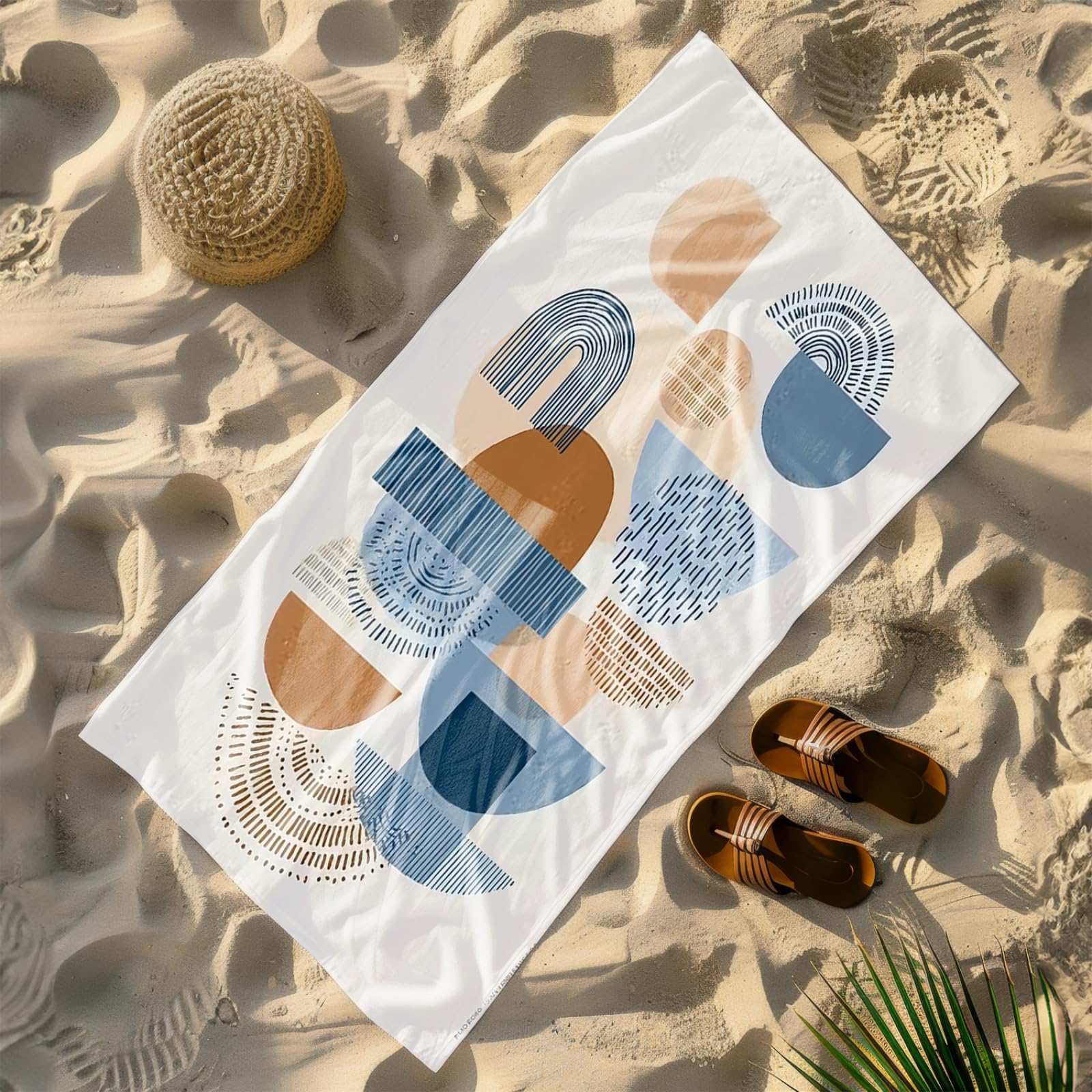Telo Mare Microfibra Grande 200X200 Stile Moderno Giallo Blu Telo da Mare Matrimoniale Xxl,Ad Asciugatura Rapida, Telo Bagno Senza Sabbia,Spiaggia, Campeggio, Escursionismo, Picnic