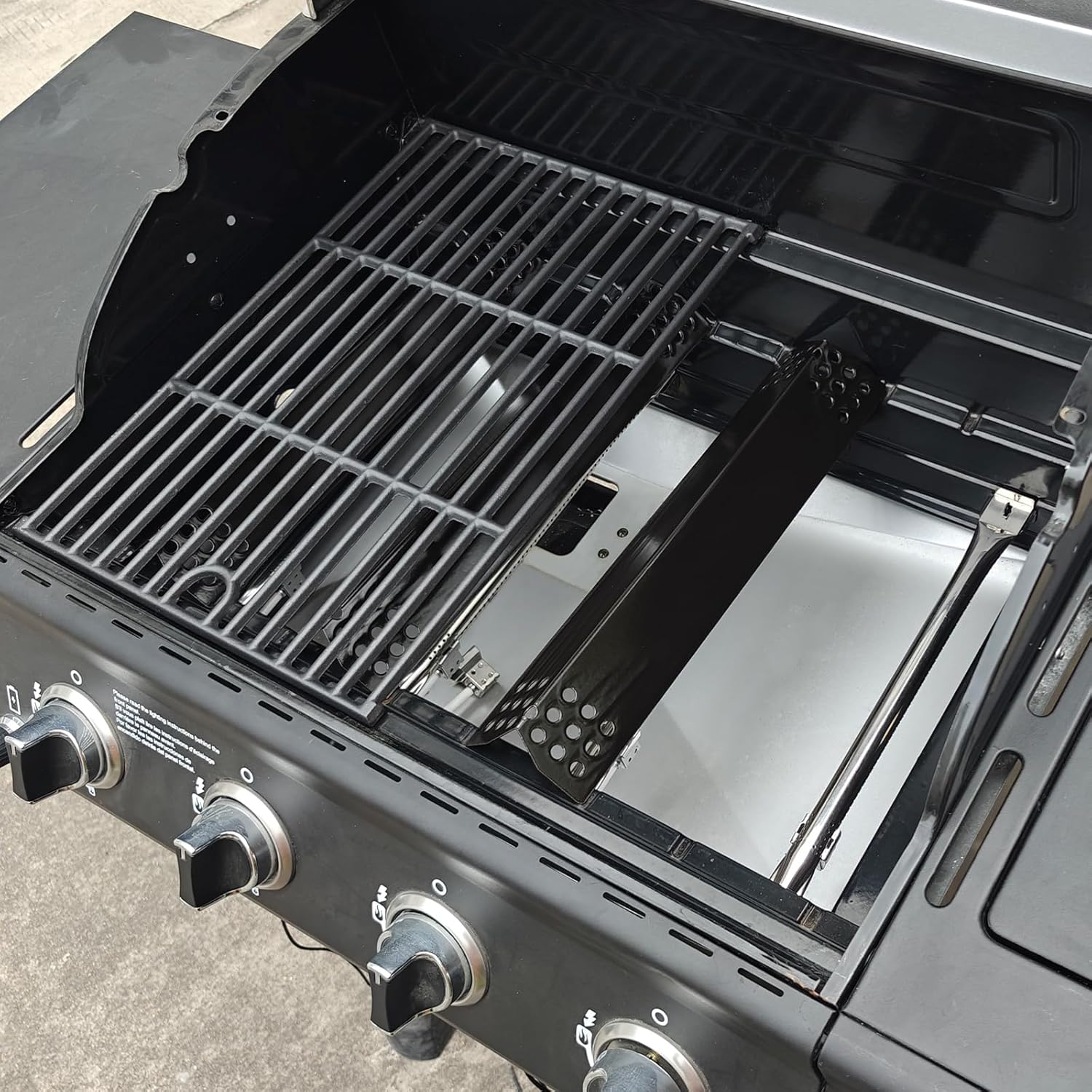 Hisencn Grill Parts Kit for Nexgrill 4 Burner 720-0925 720-0925P 720-0925PG, Stainless Steel Grill Burners, Heat Plates Tent Shields Flame Tamers, Cooking Grates Grid