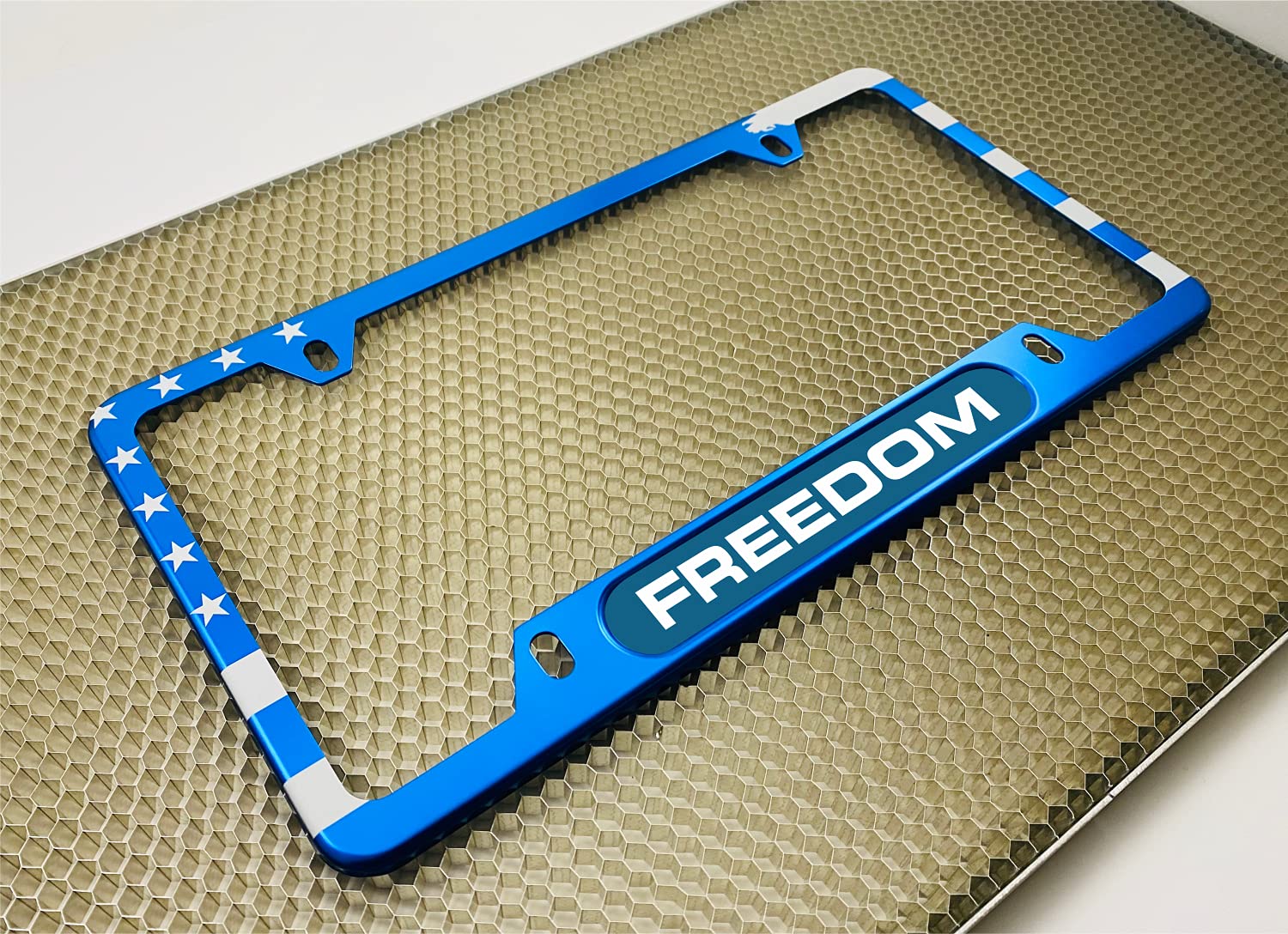 USA Patriotic | American Flag Custom Personalized Anodized Aluminum Thin Top | - Picture 16 of 133