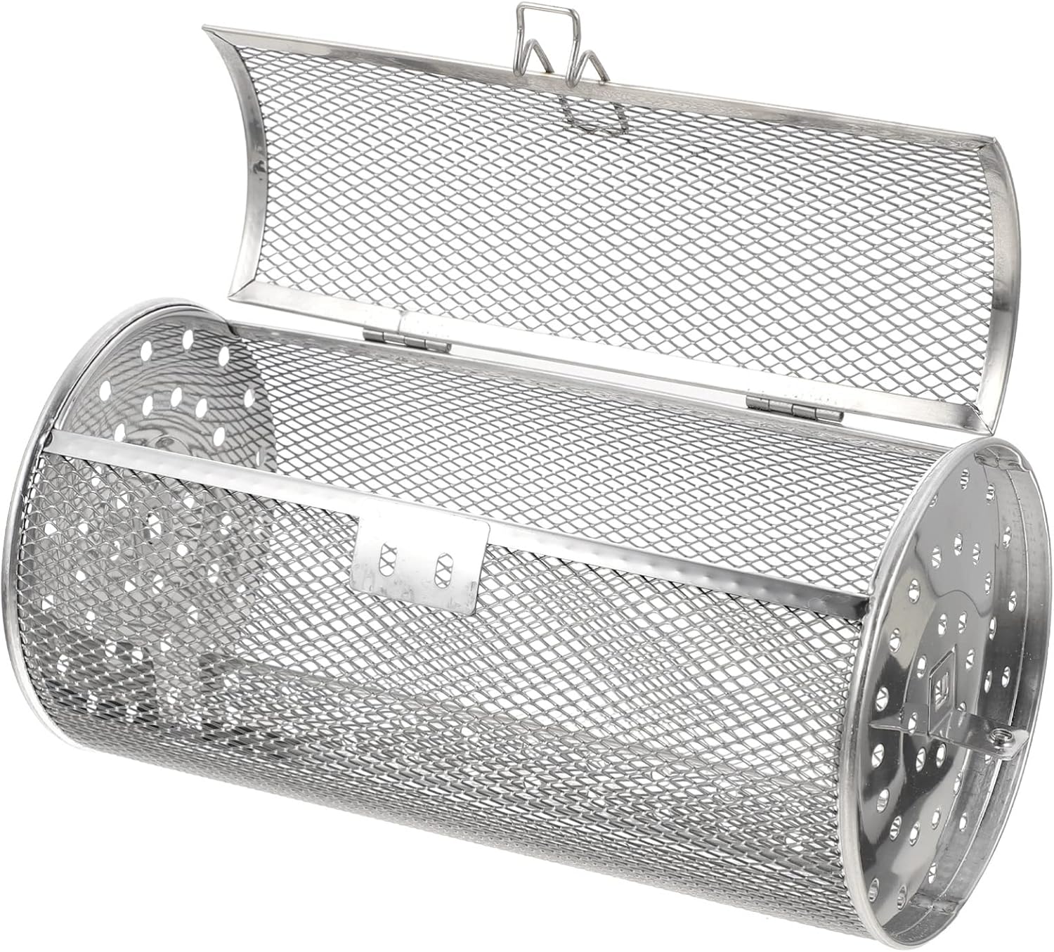 Hemoton Rotisserie Grill Basket Accessory Stainless Steel