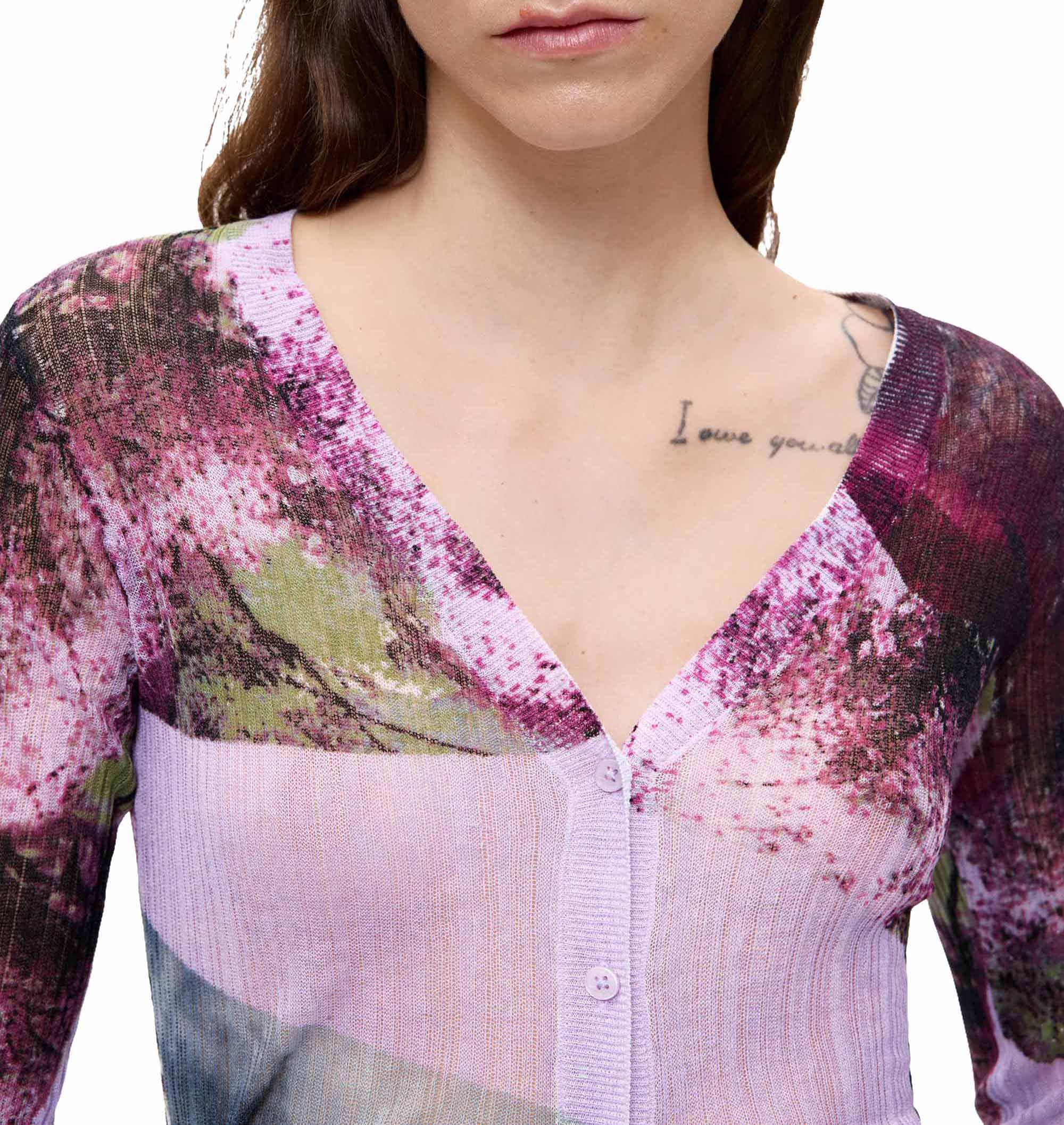Desigual Jers_Mountains bluza damska, Czerwone, L