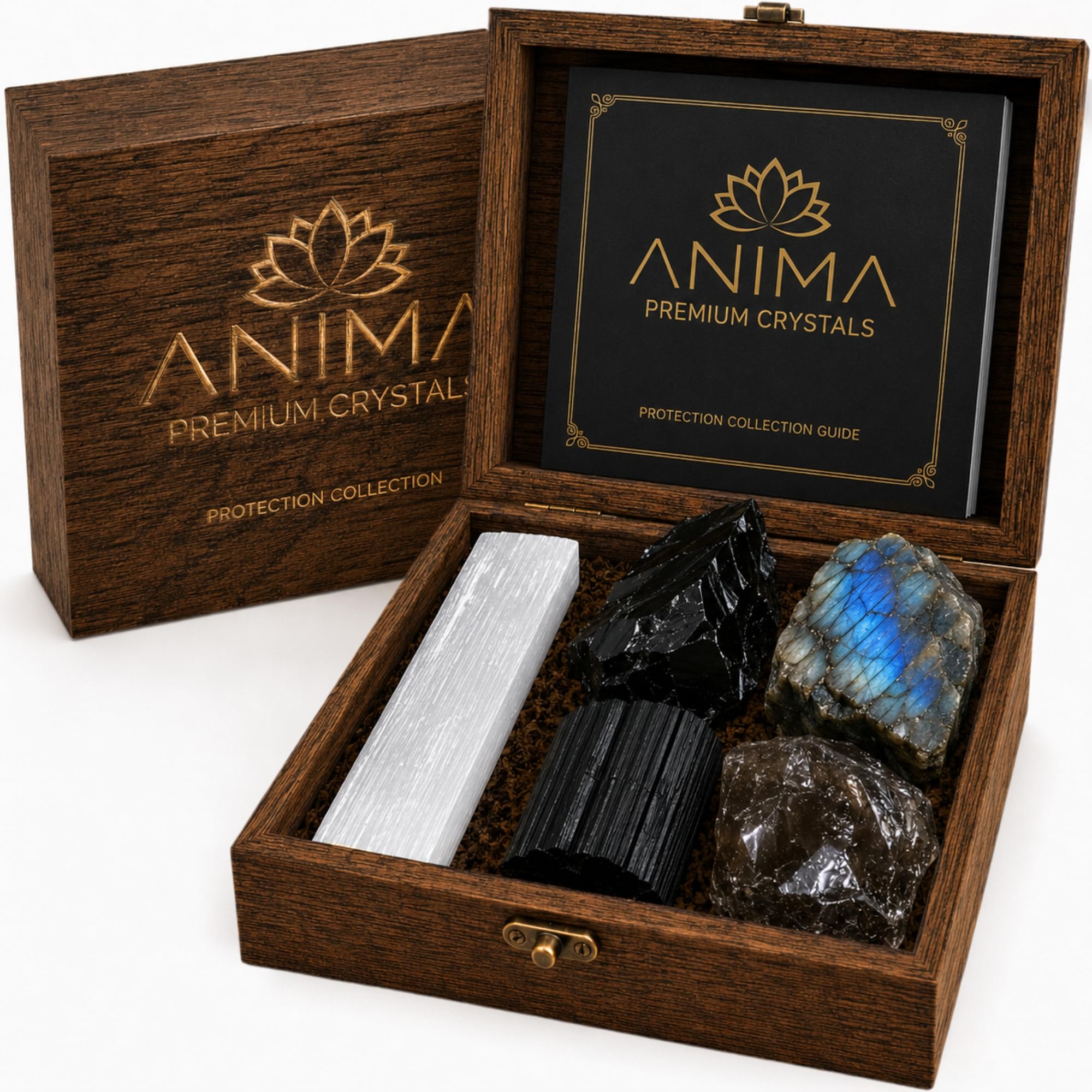 Amazon.com: Anima Premium Protection Healing Crystals Set for