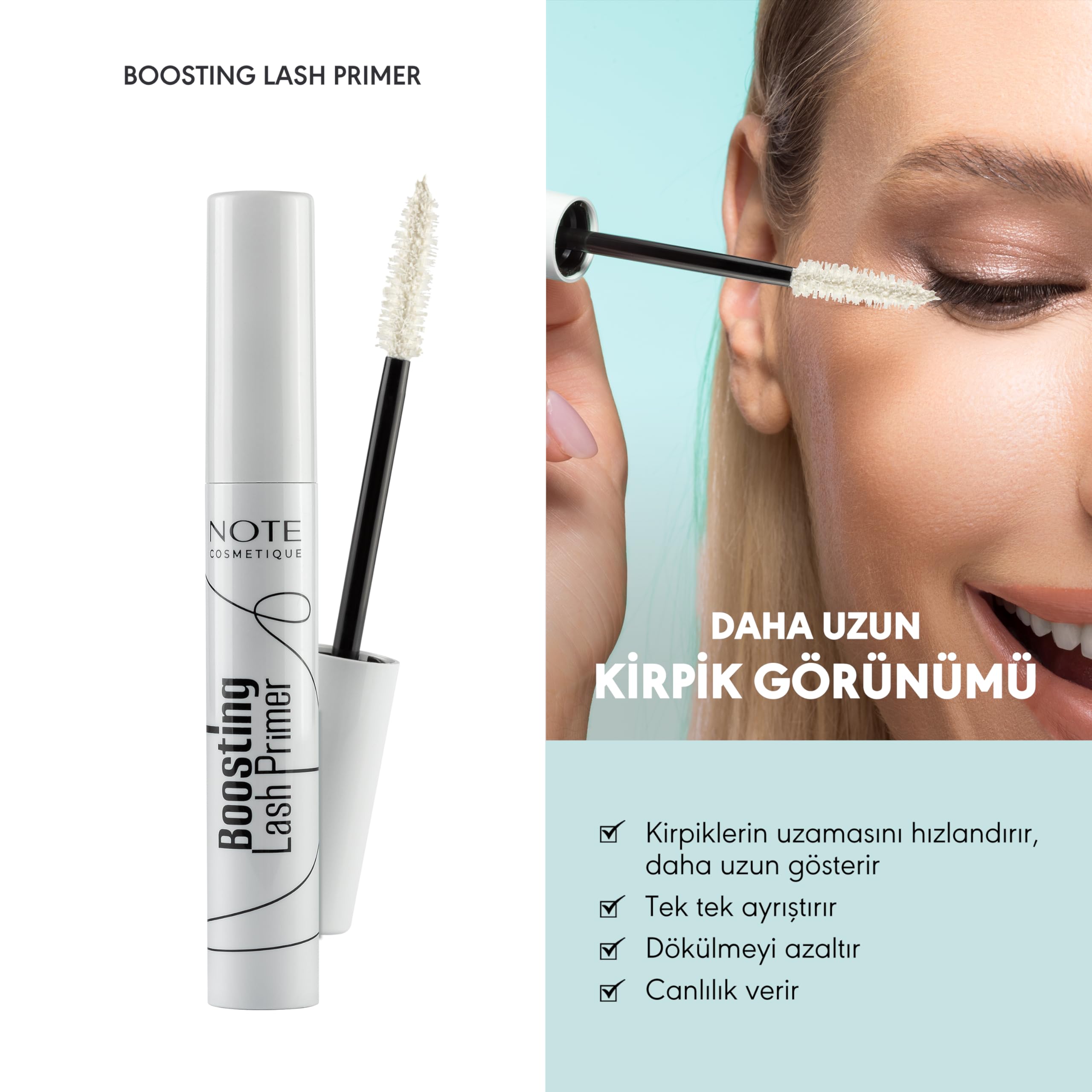 Note Cosmetics Boosting Lash Primer Maskara Bazı